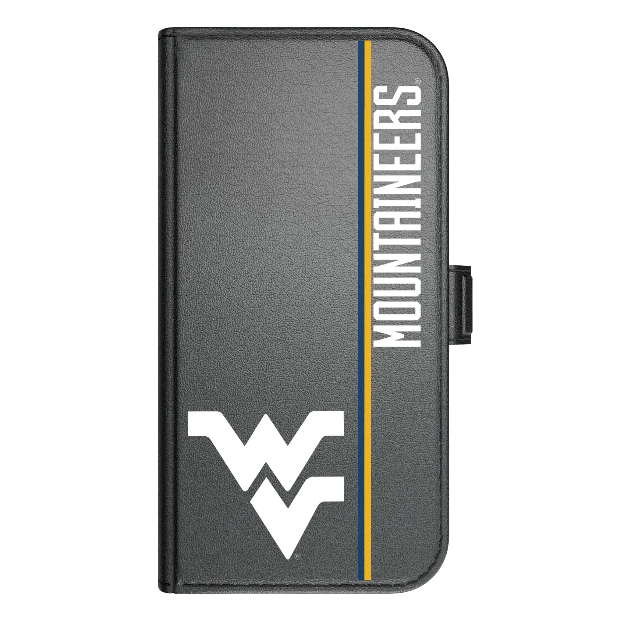West Virginia University Mountaineers Sidebar iPhone Folio Phone Case for Apple iPhone#Device_iPhone 17