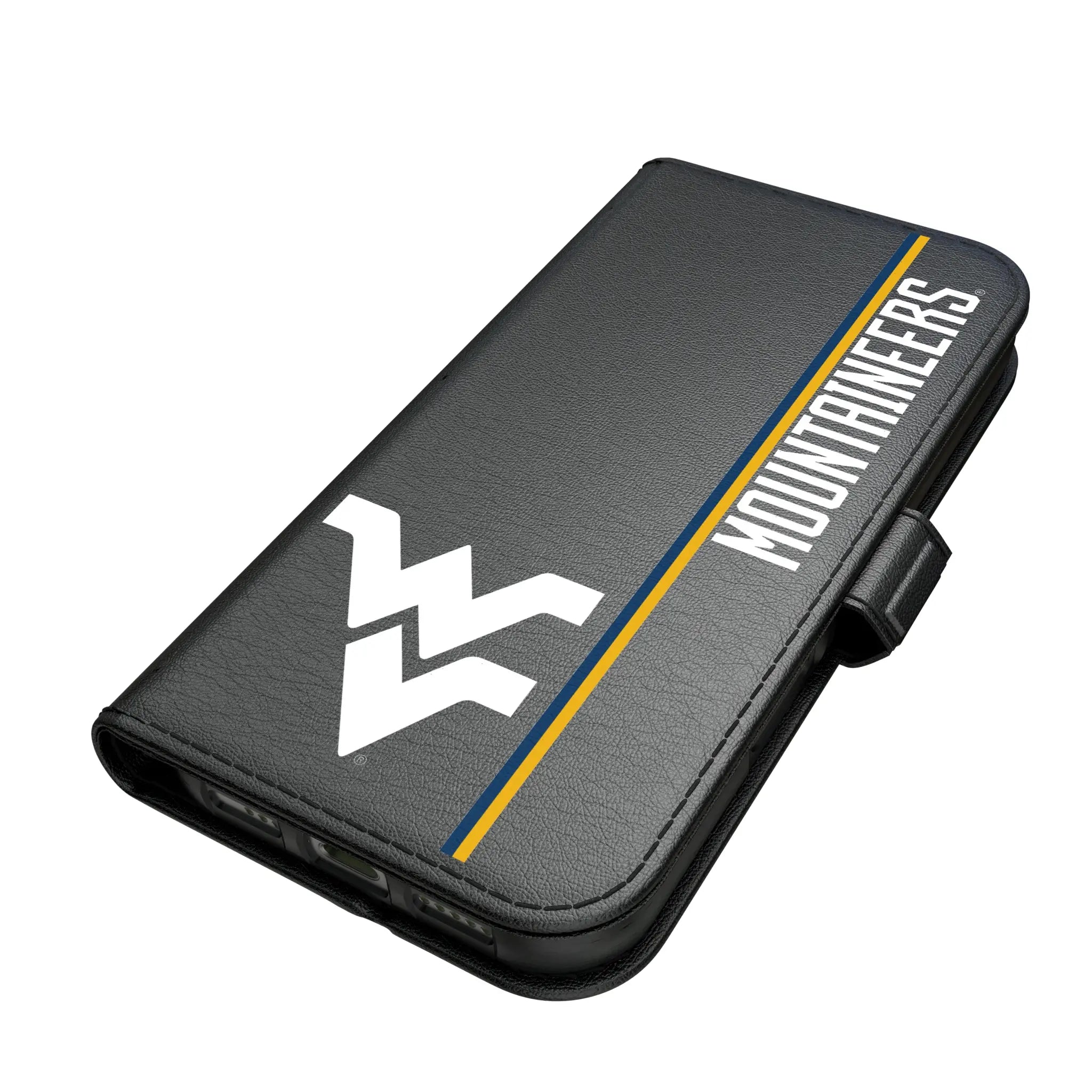 West Virginia University Mountaineers Sidebar iPhone Folio Phone Case for Apple iPhone#Device_iPhone 17 Pro