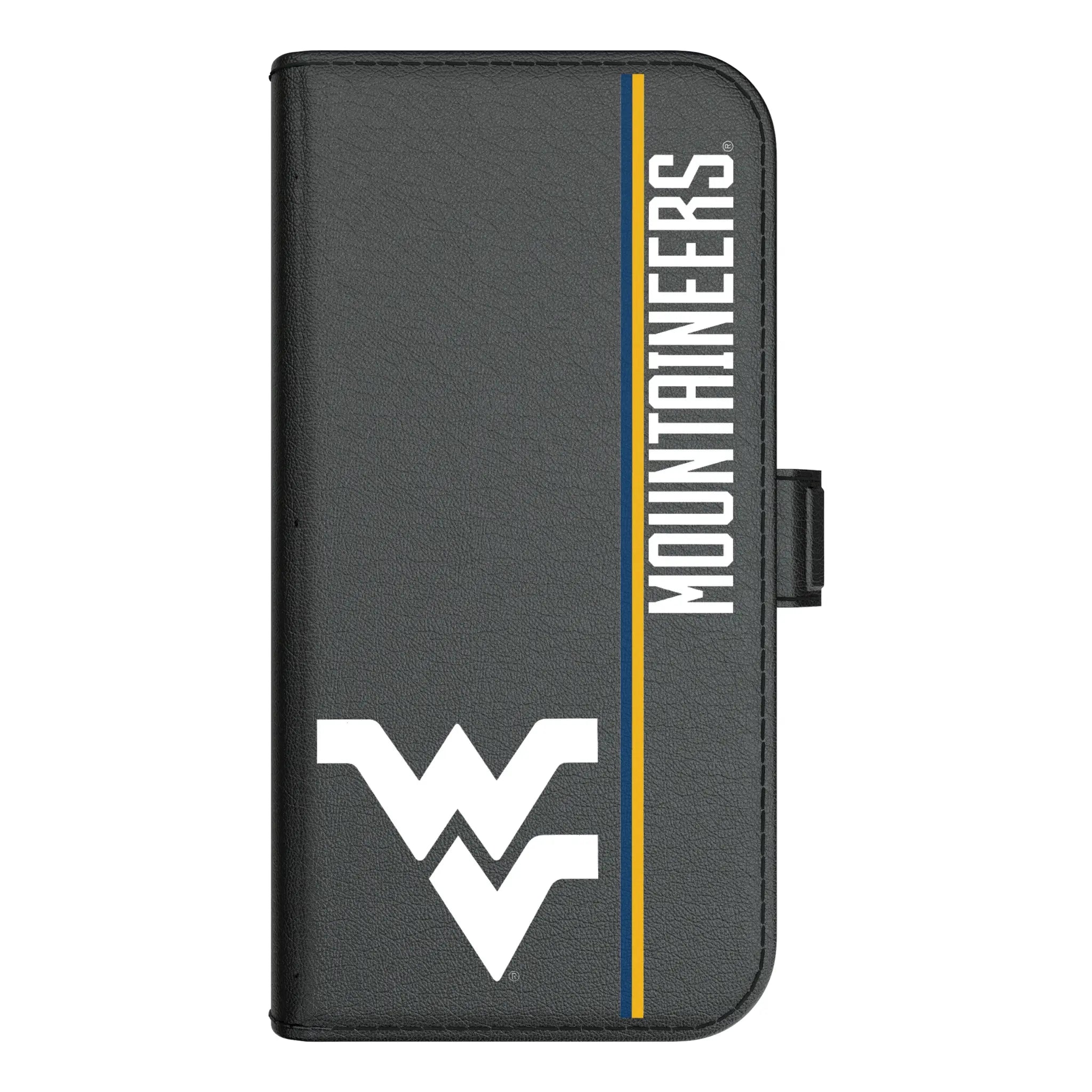 West Virginia University Mountaineers Sidebar iPhone Folio Phone Case for Apple iPhone#Device_iPhone 17 Pro