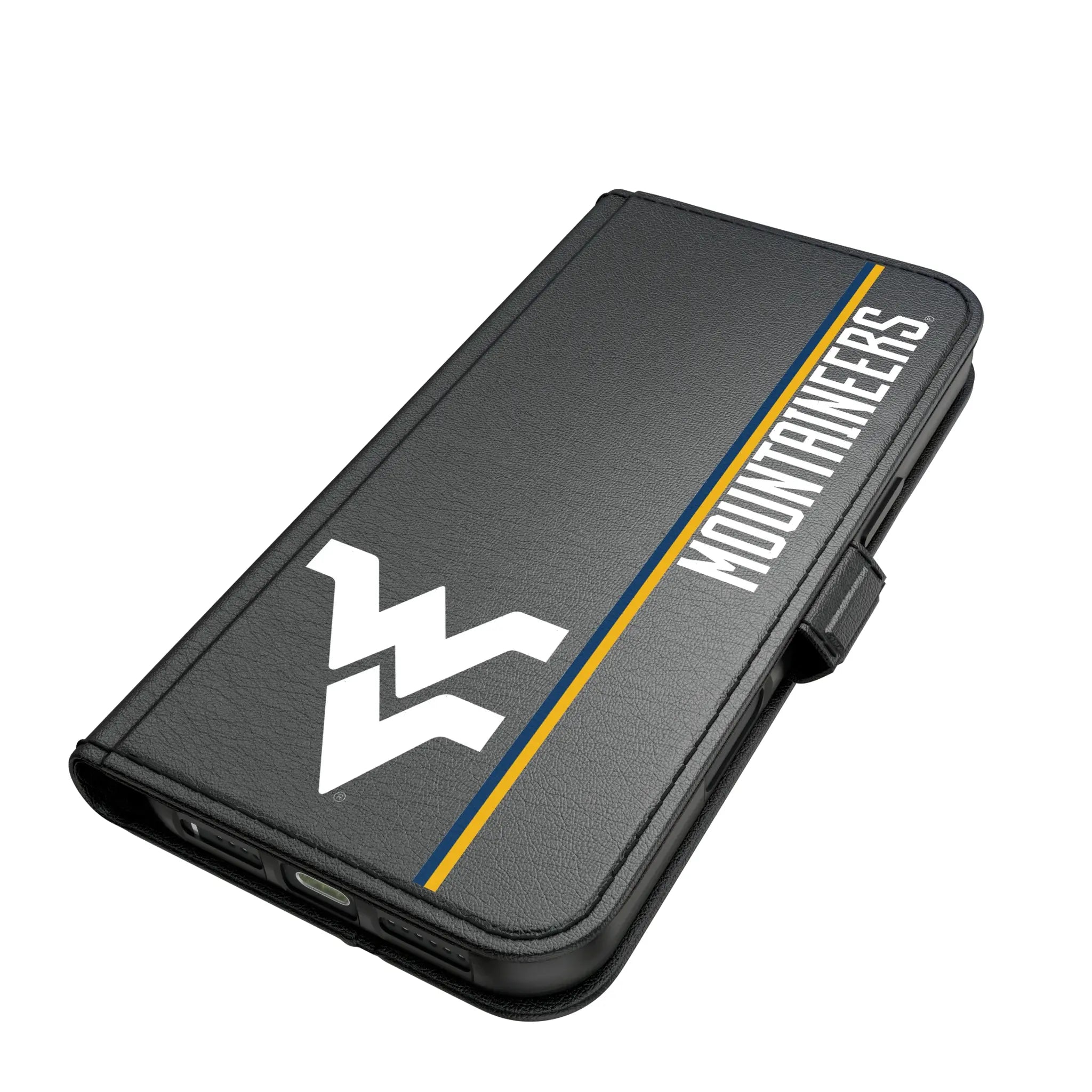West Virginia University Mountaineers Sidebar iPhone Folio Phone Case for Apple iPhone#Device_iPhone 17 Pro Max