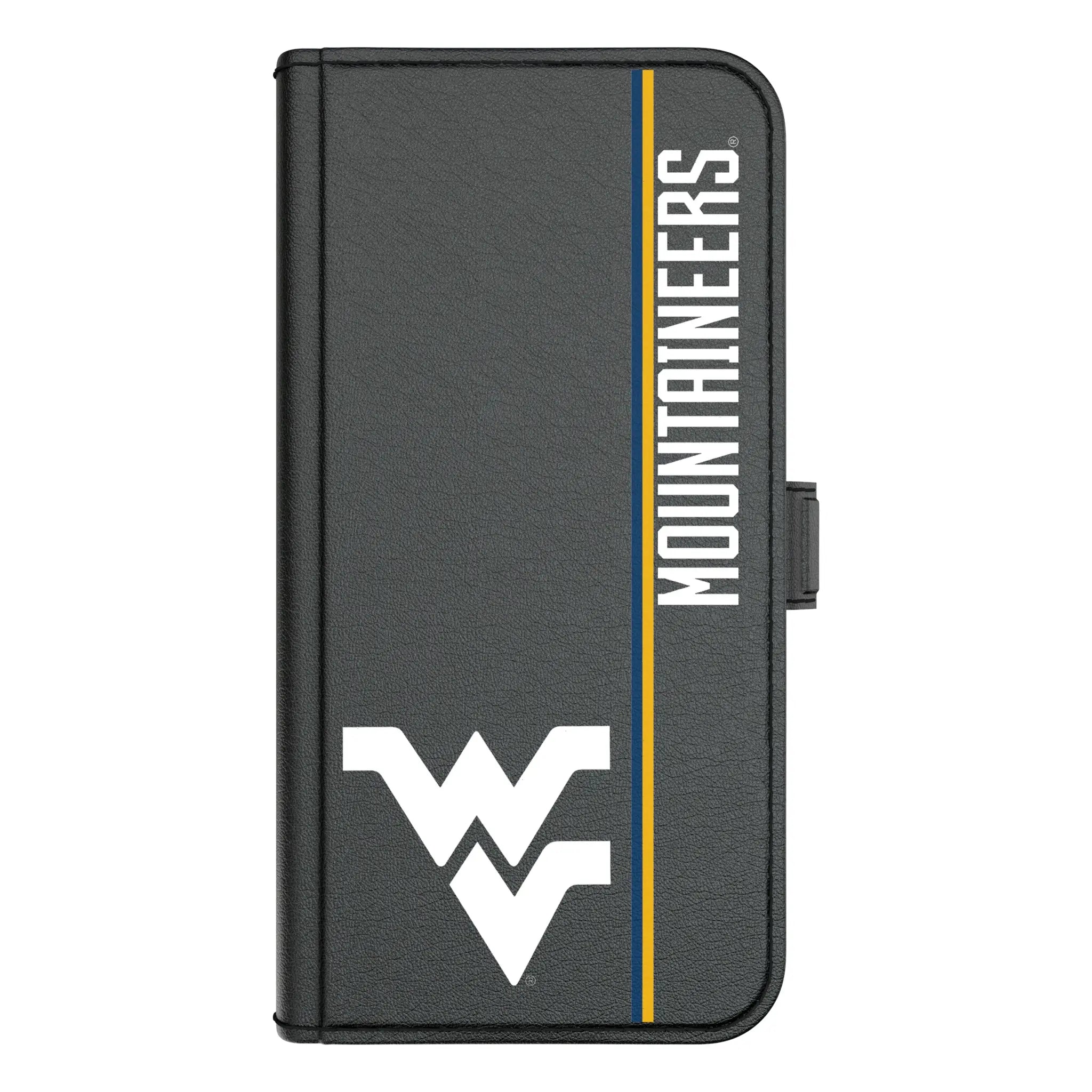 West Virginia University Mountaineers Sidebar iPhone Folio Phone Case for Apple iPhone#Device_iPhone 17 Pro Max