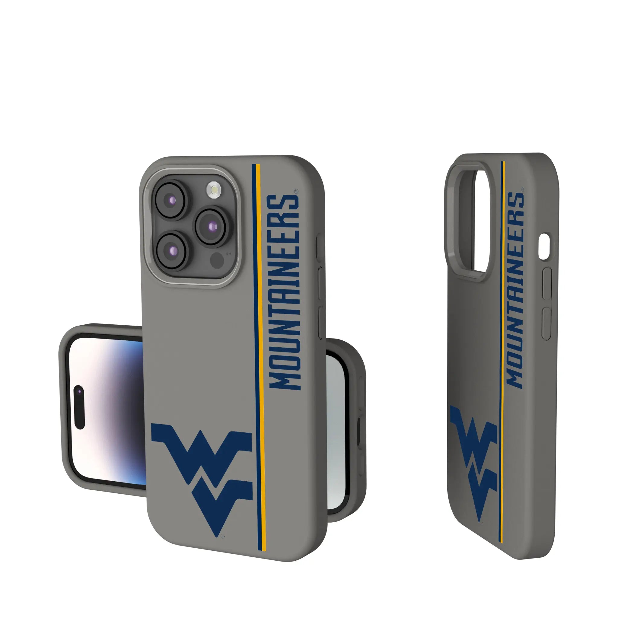 West Virginia University Mountaineers Sidebar iPhone Soft Touch Phone Case for Apple iPhone