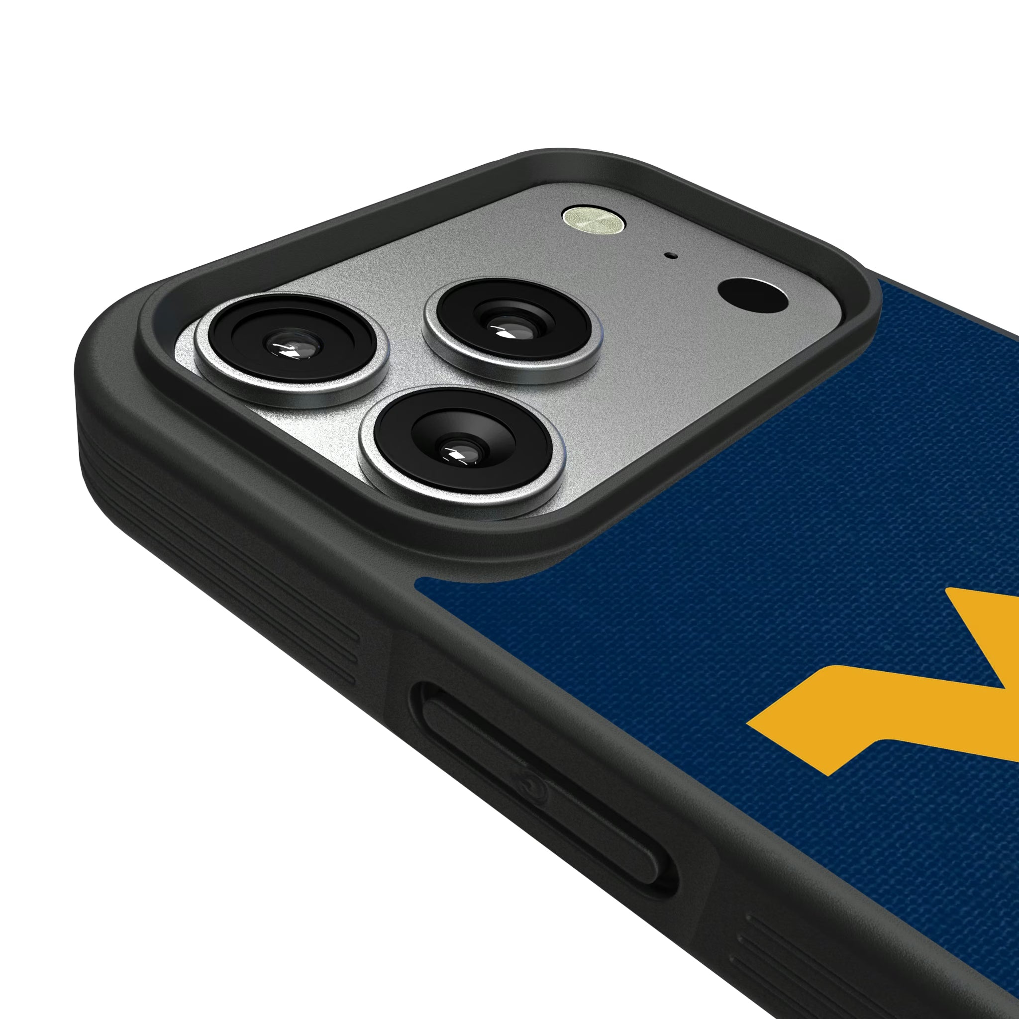 West Virginia University Mountaineers Solid iPhone Bump Phone Case for Apple iPhone - Detail#Device_iPhone 17 Pro