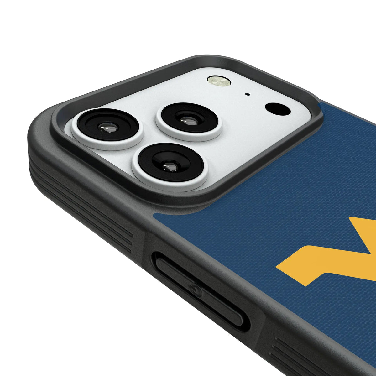 West Virginia University Mountaineers Solid iPhone Bump Phone Case for Apple iPhone - Detail#Device_iPhone 18 Pro