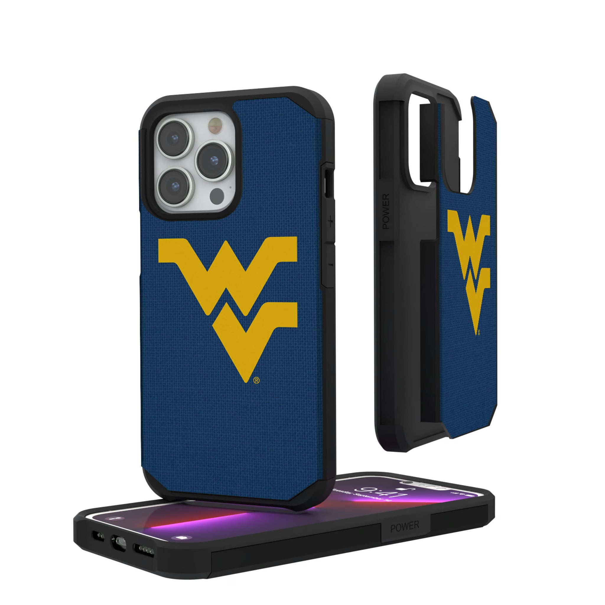 West Virginia University Mountaineers Solid iPhone Rugged Phone Case for Apple iPhone