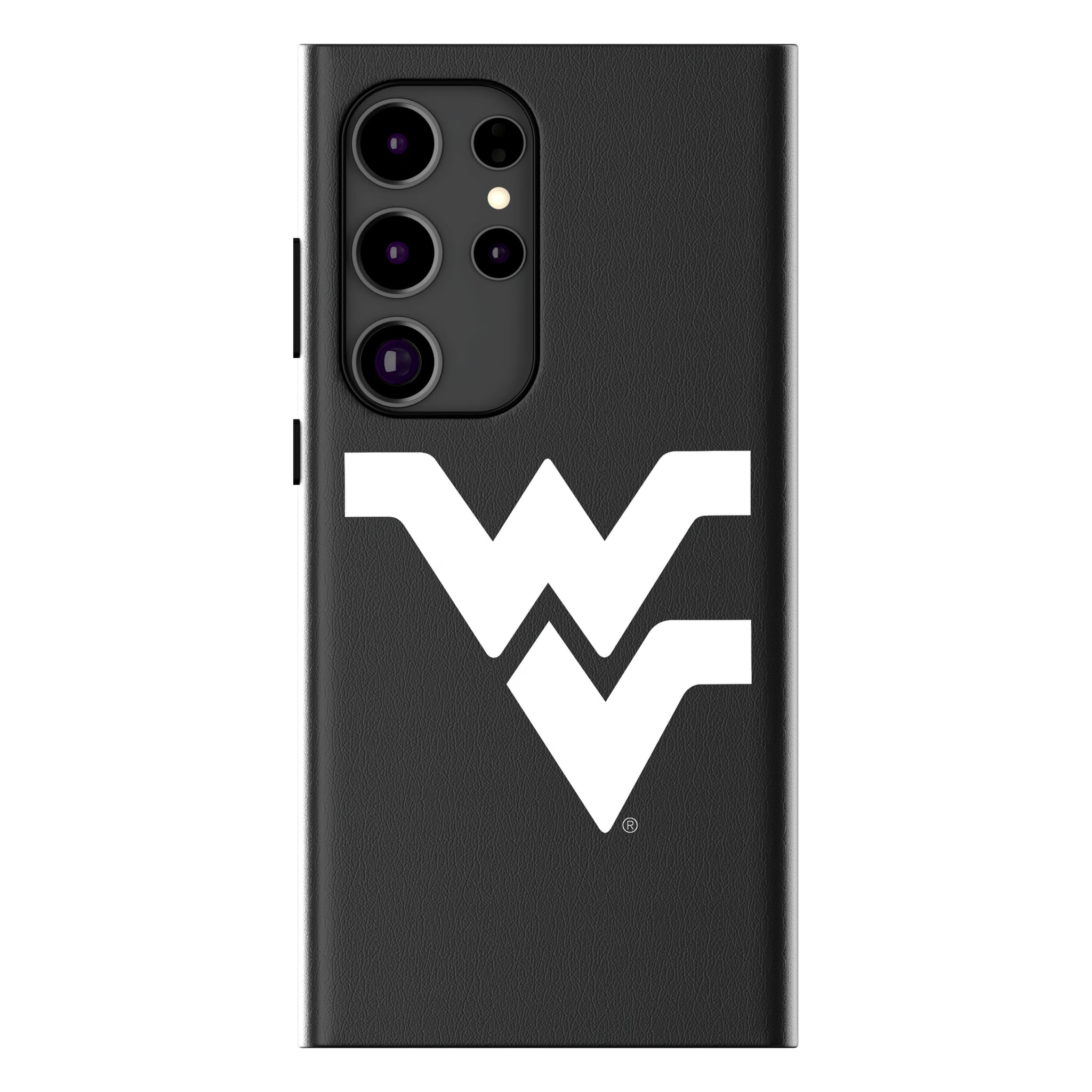 West Virginia University Mountaineers Text Backdrop Galaxy MagSafe Compatible Phone Case for Samsung Galaxy