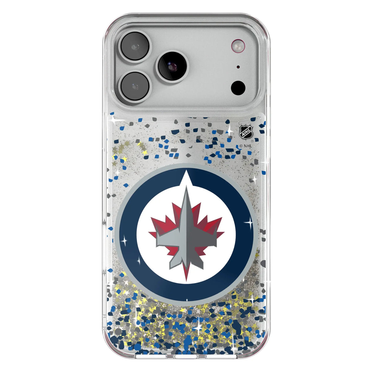 Winnipeg Jets Confetti Glitter Phone Case for Apple iPhone