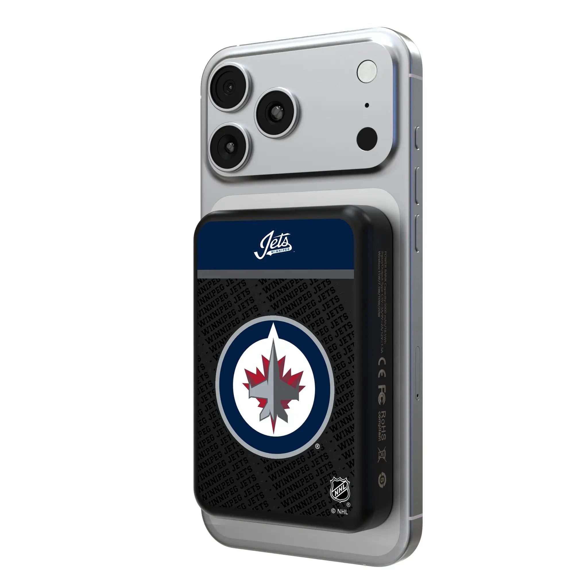 Winnipeg Jets Endzone Plus Wireless Mag Power Bank