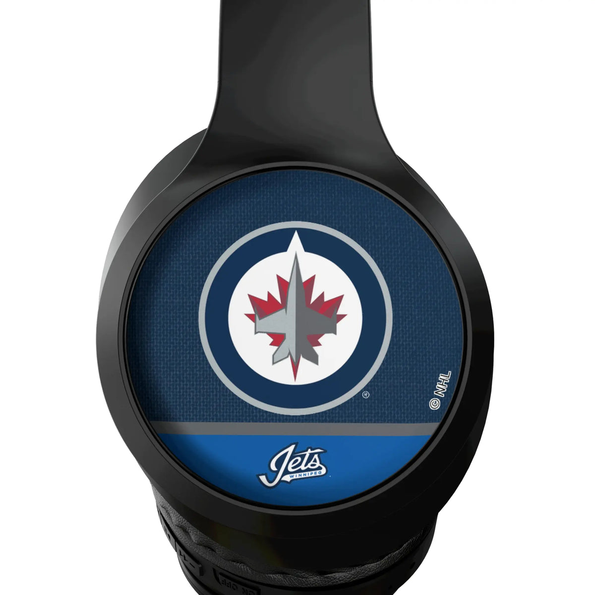 Winnipeg Jets Endzone Solid Wireless Over-Ear Headphones With Case - Detail