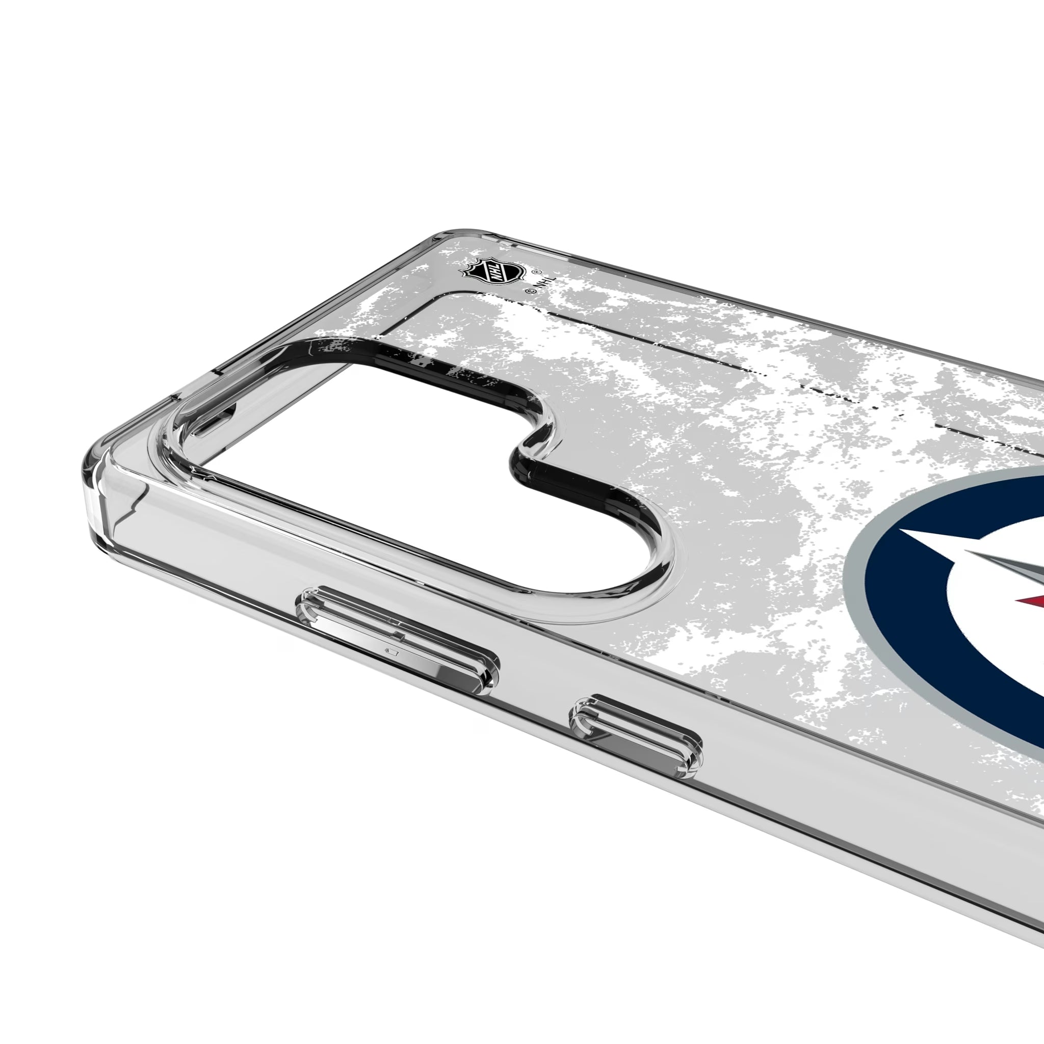 Winnipeg Jets Ice Stripe Galaxy Clear Phone Case for Samsung Galaxy - Detail
