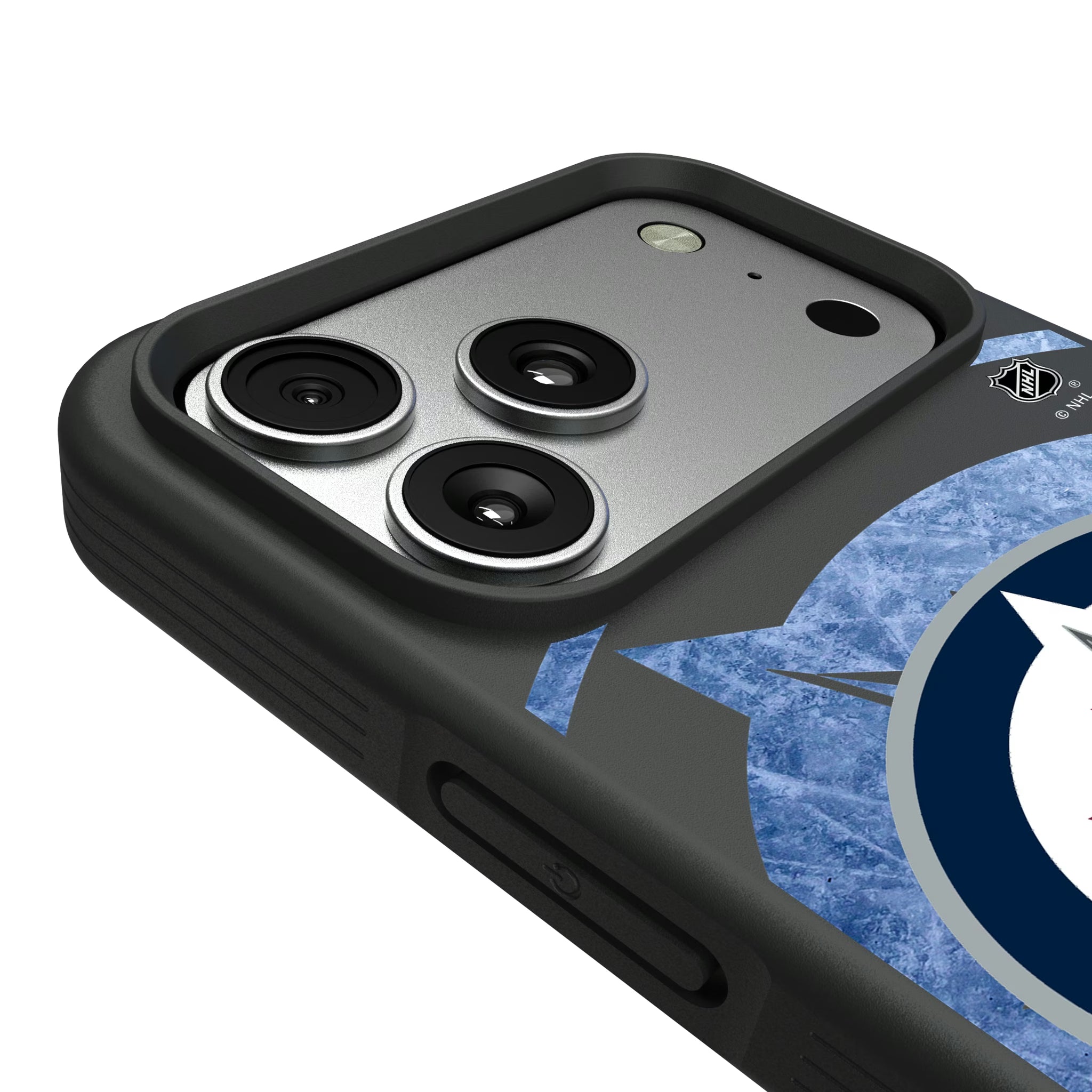 Winnipeg Jets Ice Tilt iPhone Bump Phone Case for Apple iPhone - Detail#Device_iPhone 17 Pro Max