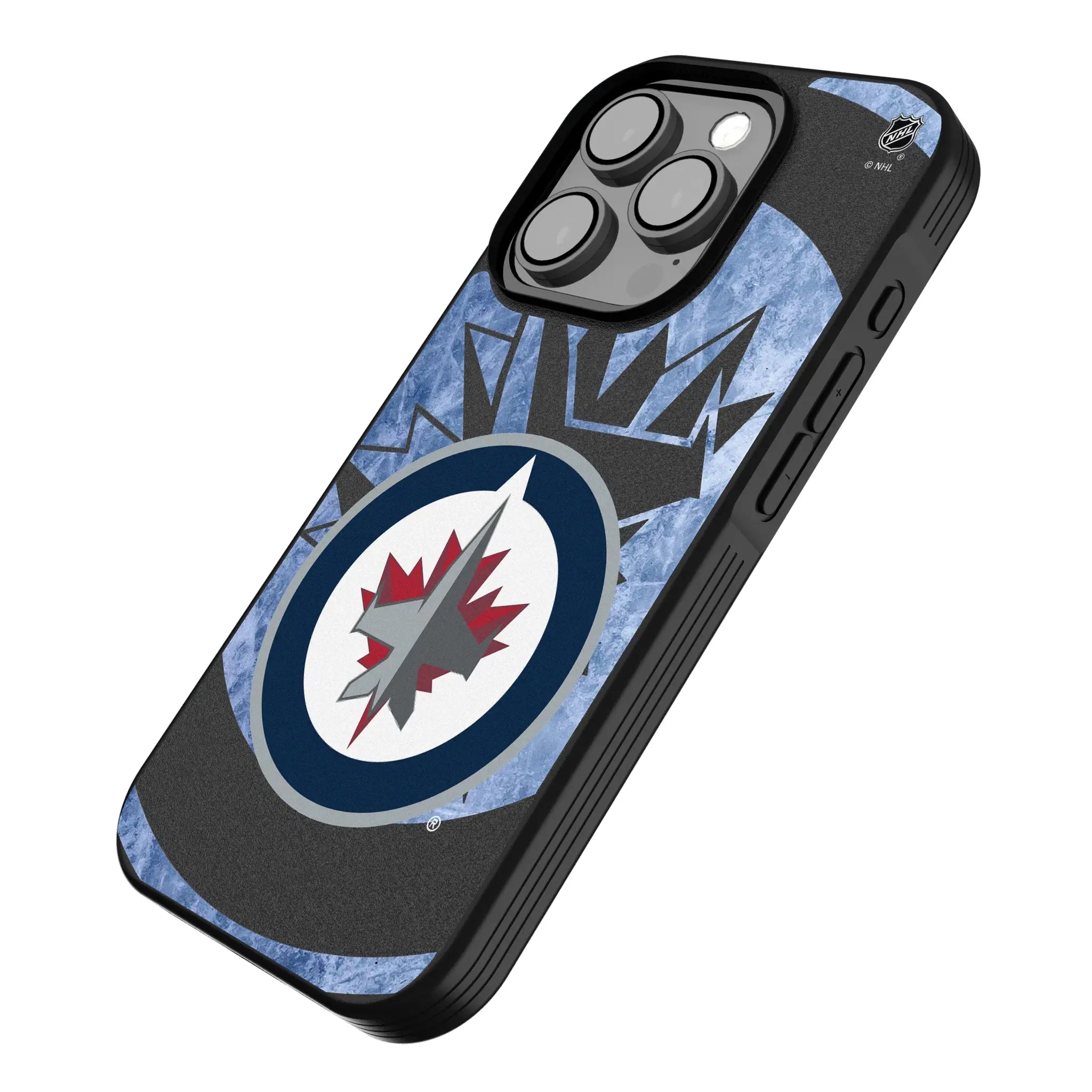Winnipeg Jets Ice Tilt iPhone Bump Phone Case for Apple iPhone - Isometric View