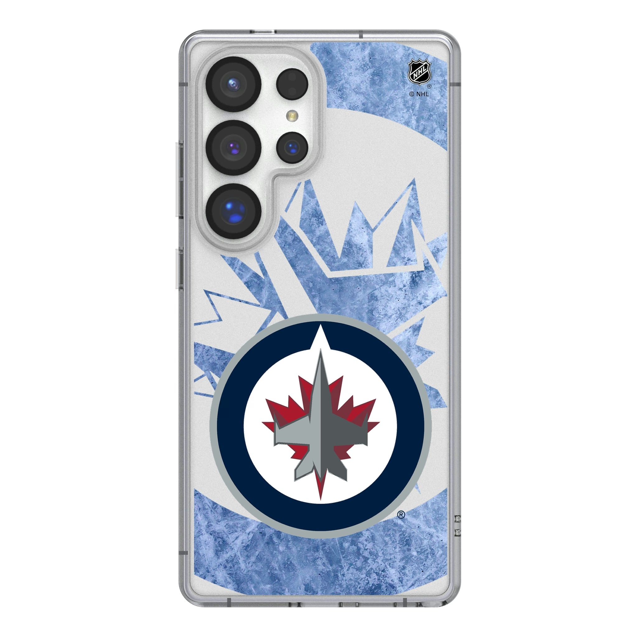 Winnipeg Jets Ice Tilt Galaxy Clear Phone Case for Samsung Galaxy