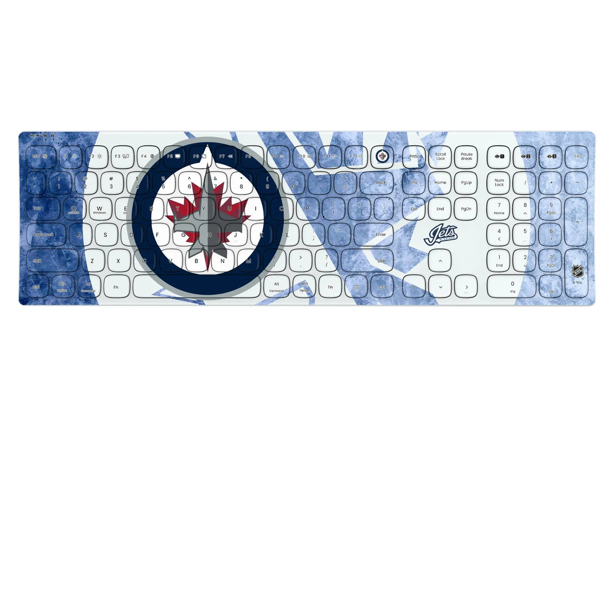 Winnipeg Jets Ice Tilt KKB605 Curved Wireless Keyboard