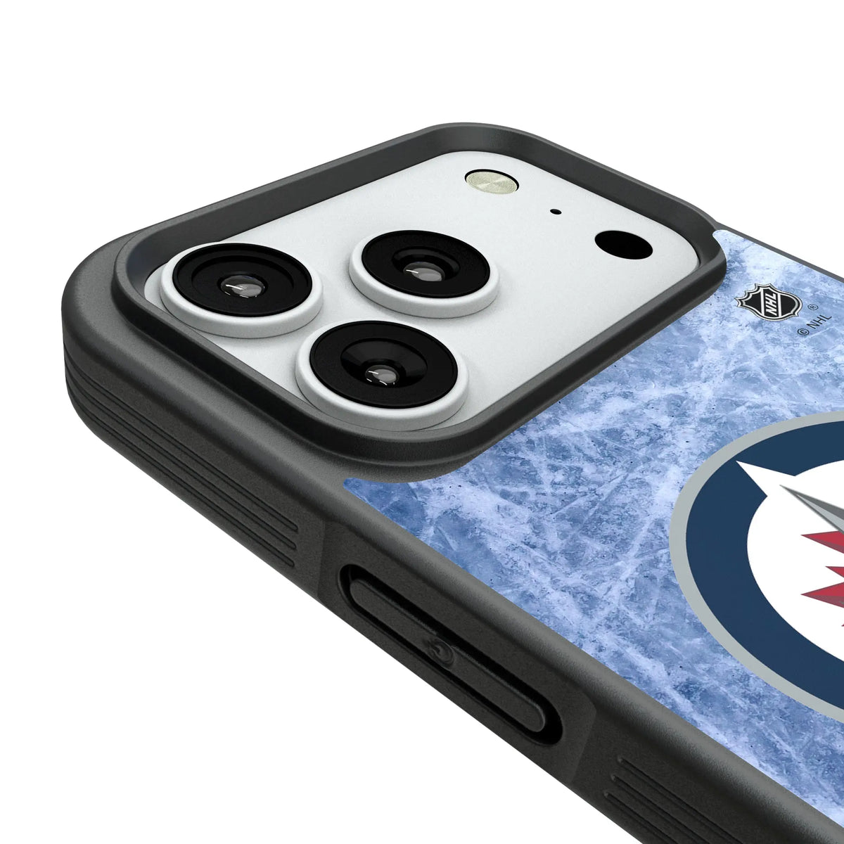 Winnipeg Jets Ice Wordmark iPhone Bump Phone Case for Apple iPhone - Detail#Device_iPhone 18 Pro