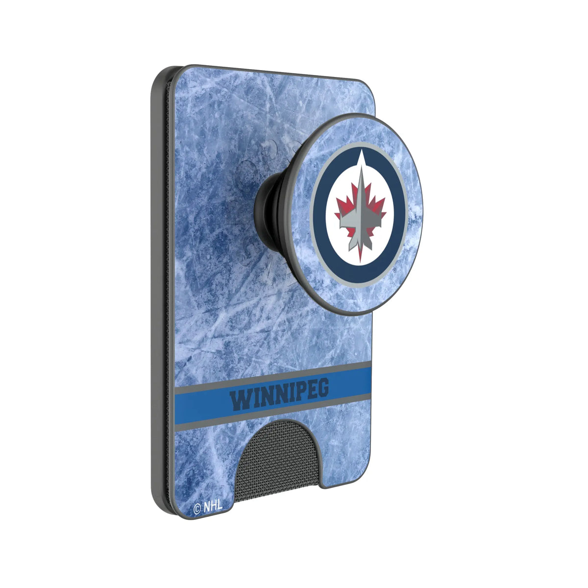 Winnipeg Jets Ice Wordmark Popsockets Wallet Magnetic