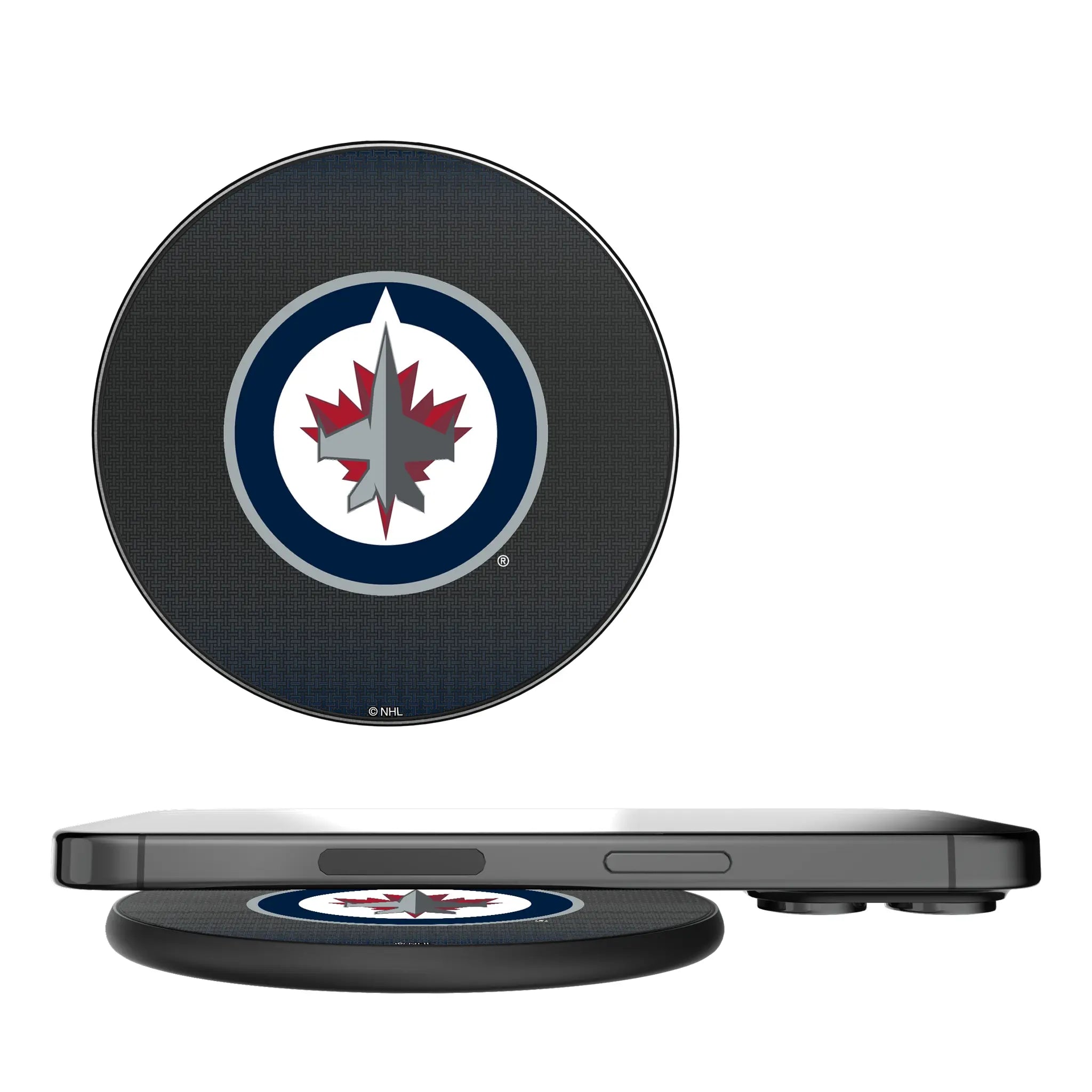 Winnipeg Jets Linen 15-Watt Wireless Charger