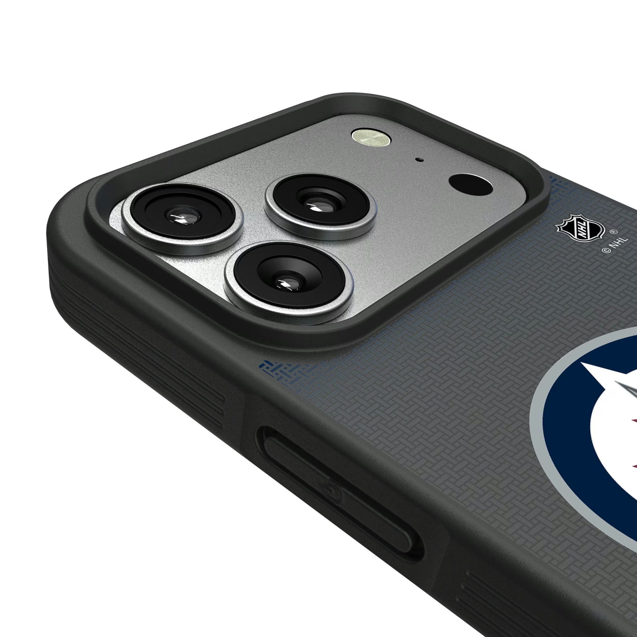 Winnipeg Jets Linen iPhone Bump Phone Case for Apple iPhone - Detail#Device_iPhone 17 Pro