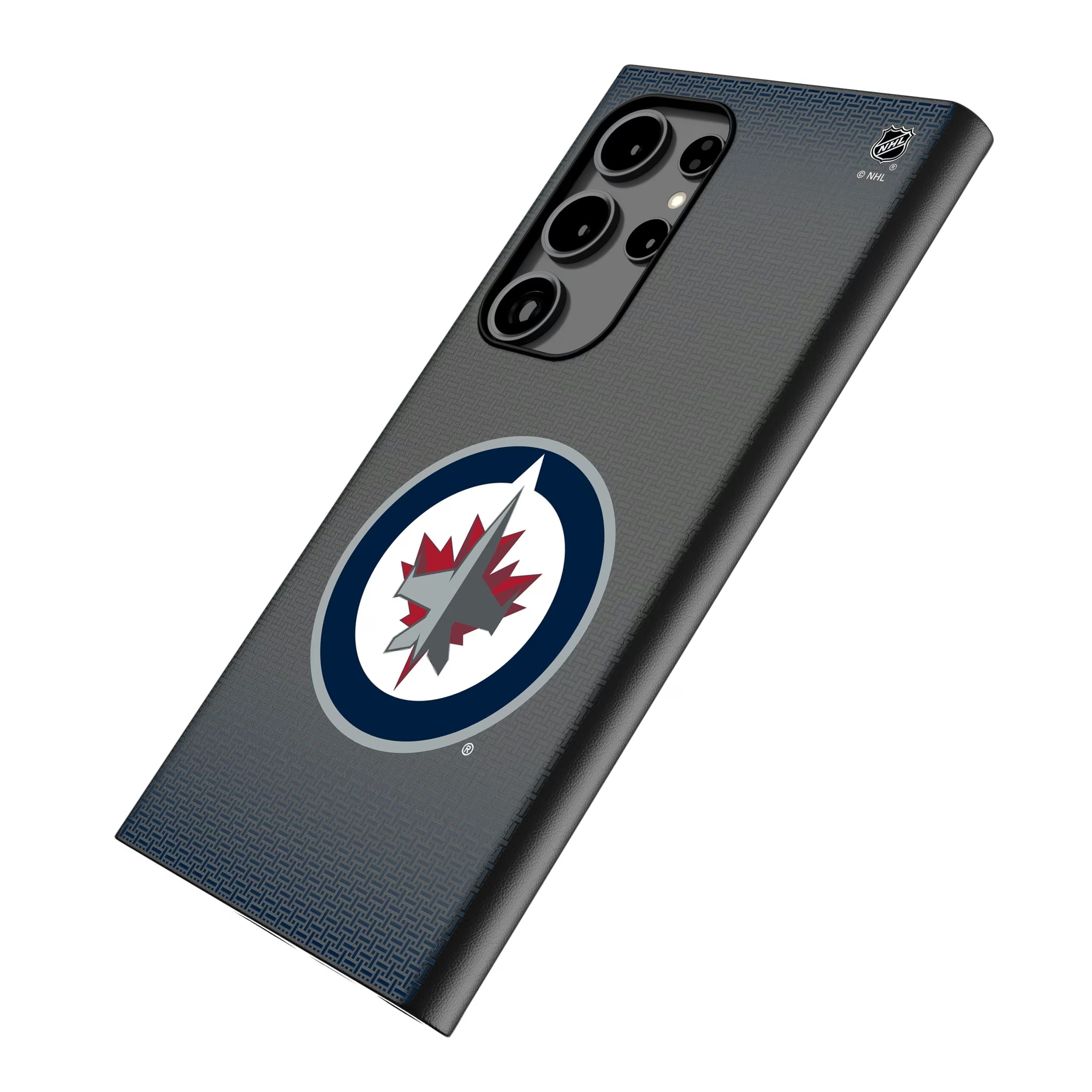 Winnipeg Jets Linen Galaxy MagSafe Compatible Phone Case for Samsung Galaxy - Isometric View
