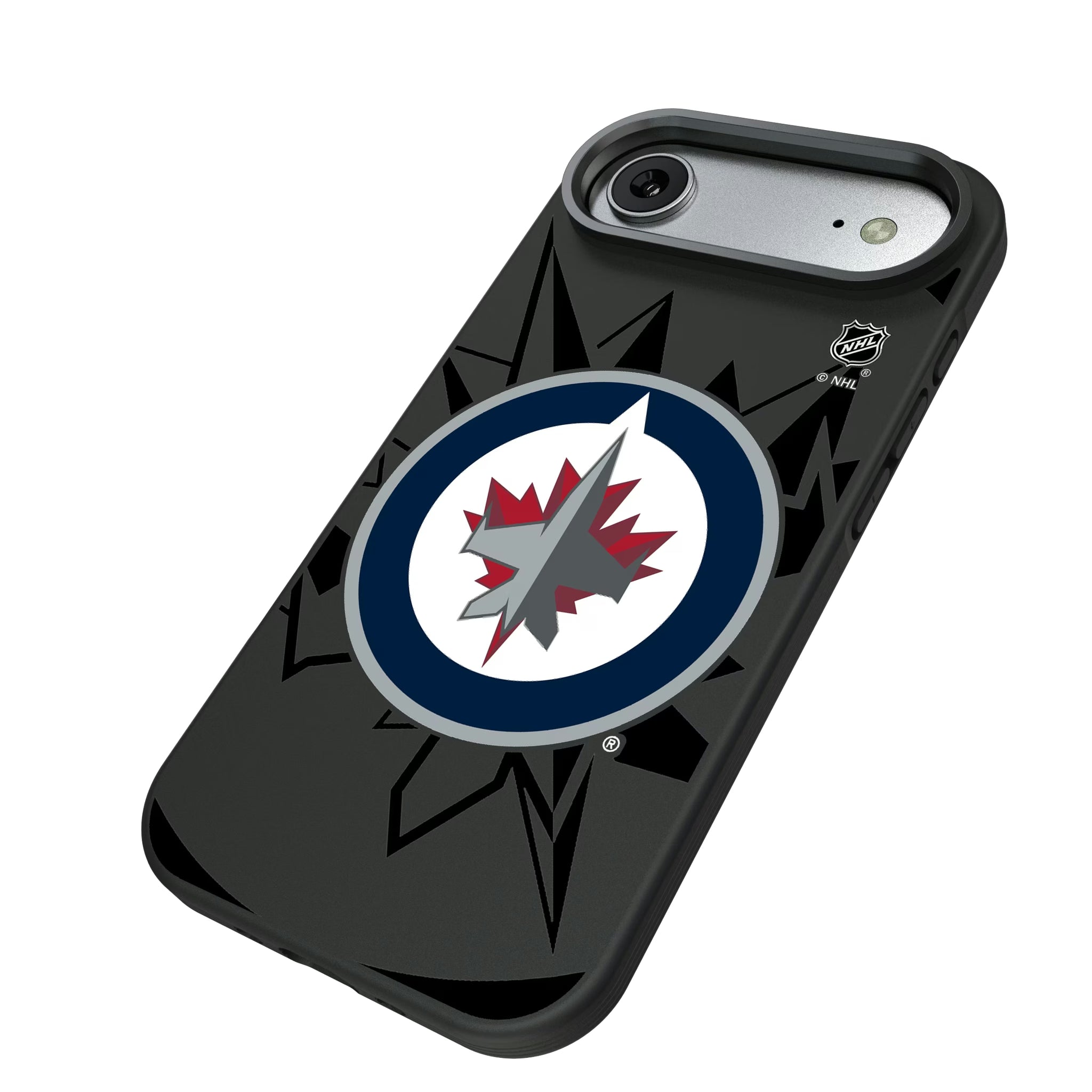 Winnipeg Jets Monocolor Tilt iPhone Bump Phone Case for Apple iPhone - Isometric View#Device_iPhone Air