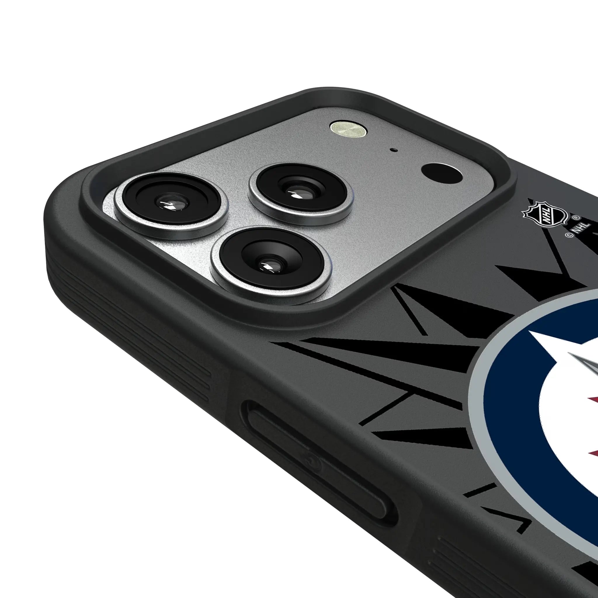 Winnipeg Jets Monocolor Tilt iPhone Bump Phone Case for Apple iPhone - Detail#Device_iPhone 17 Pro