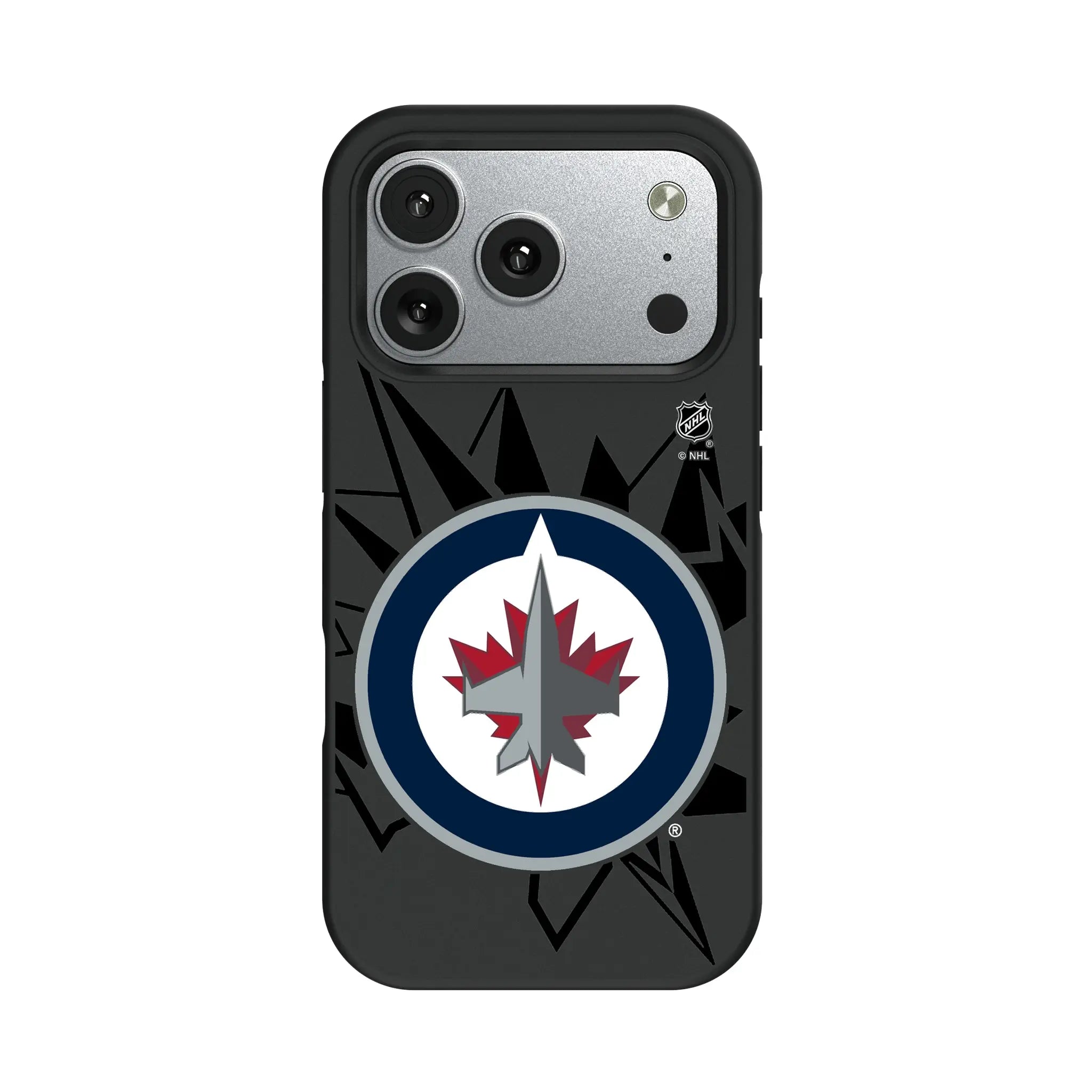 Winnipeg Jets Monocolor Tilt iPhone Bump Phone Case for Apple iPhone#Device_iPhone 17 Pro