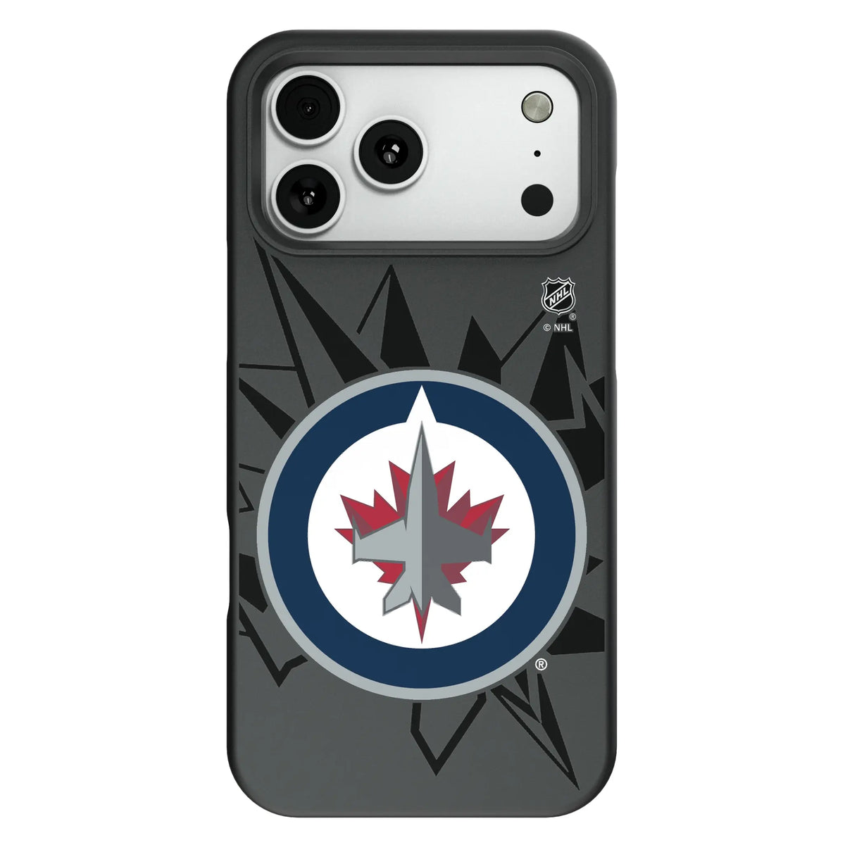 Winnipeg Jets Monocolor Tilt Bump Phone Case for Apple iPhone