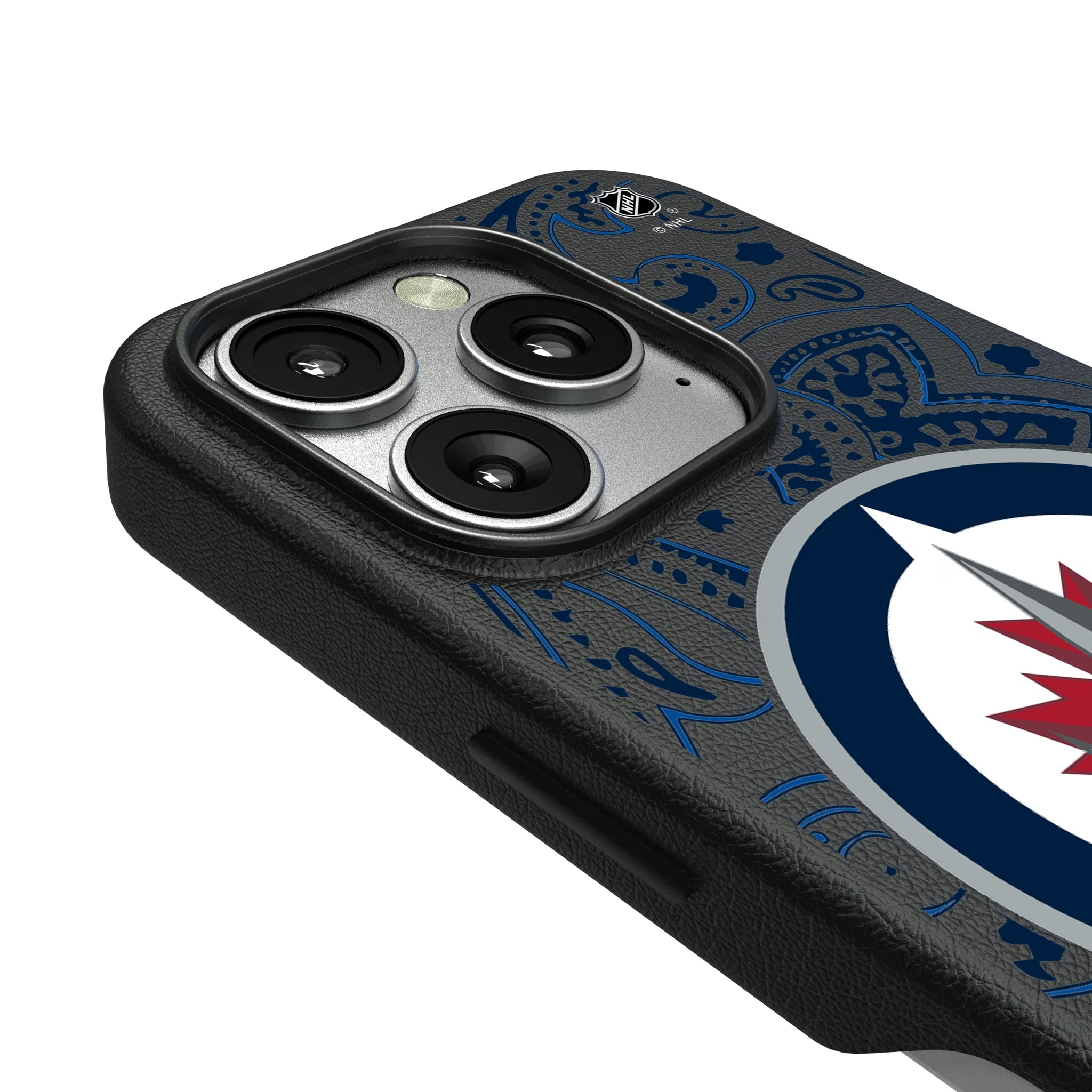 Winnipeg Jets Paisley iPhone MagSafe Compatible Phone Case for Apple iPhone - Detail