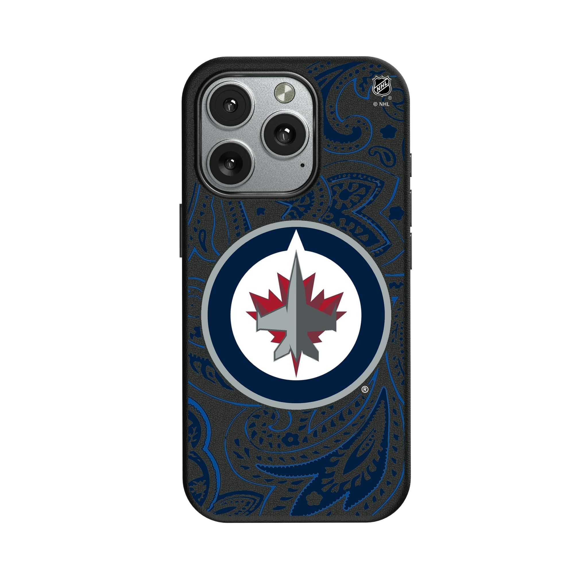 Winnipeg Jets Paisley iPhone MagSafe Compatible Phone Case for Apple iPhone