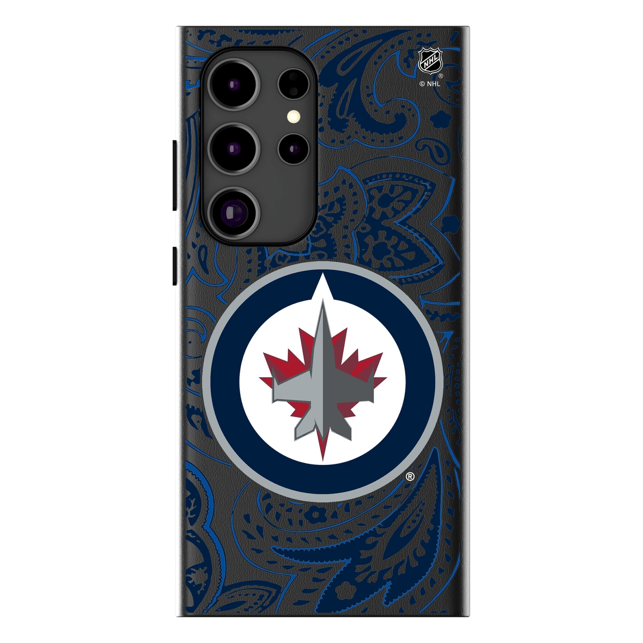 Winnipeg Jets Paisley Galaxy MagSafe Compatible Phone Case for Samsung Galaxy