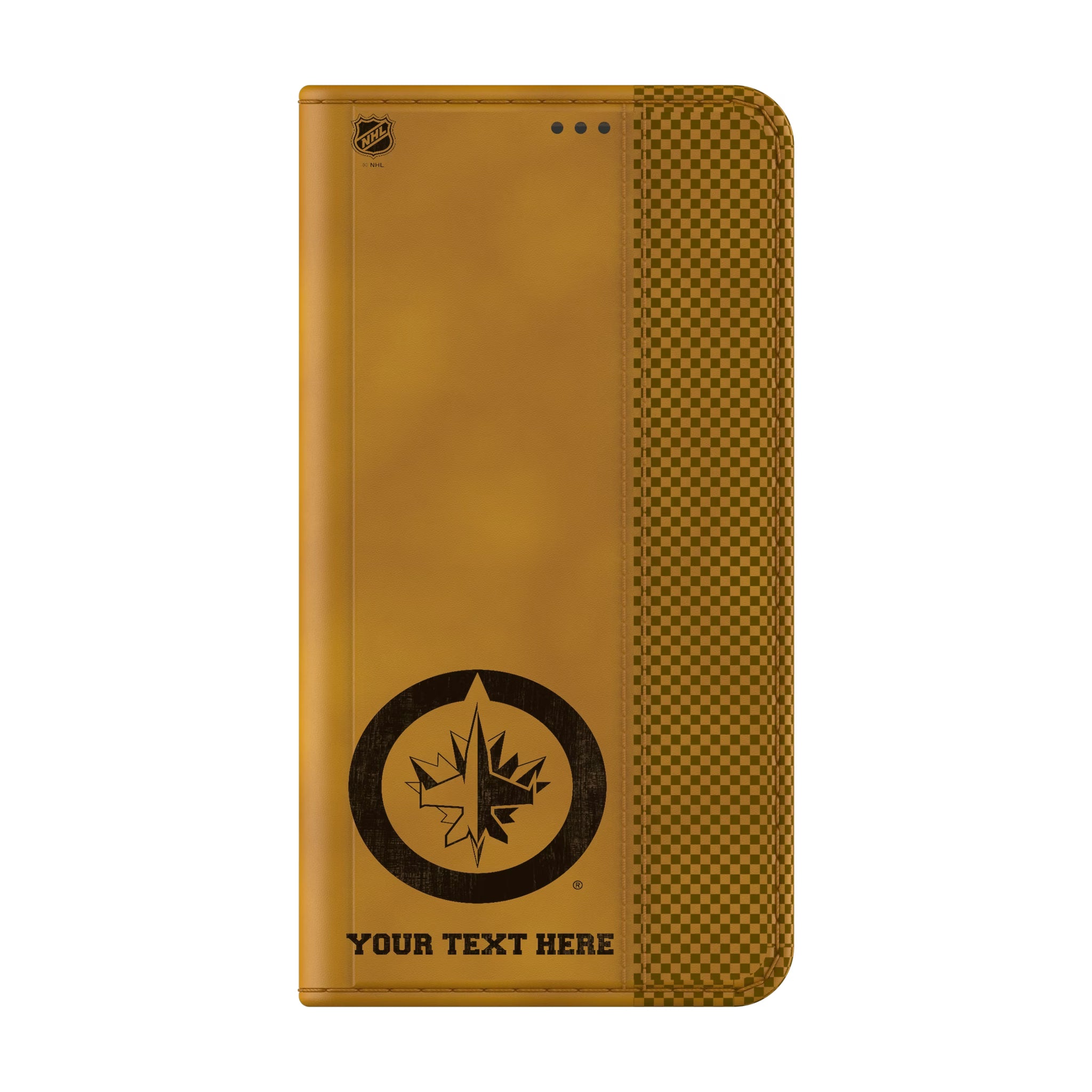 Winnipeg Jets Personalized Burn Galaxy Folio Phone Case for Samsung Galaxy
