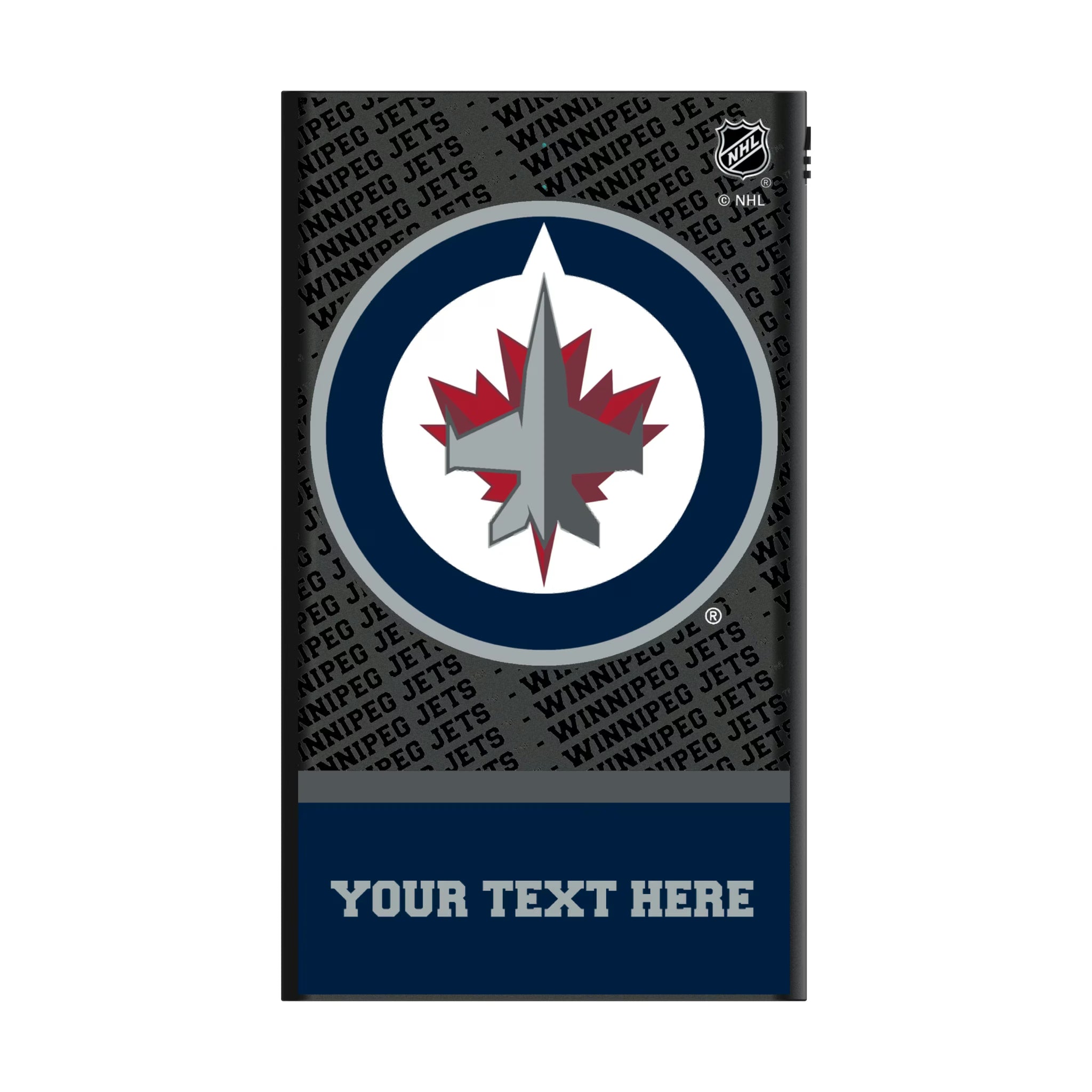 Winnipeg Jets Personalized EndZone Plus 5000mAh Flat Powerbank