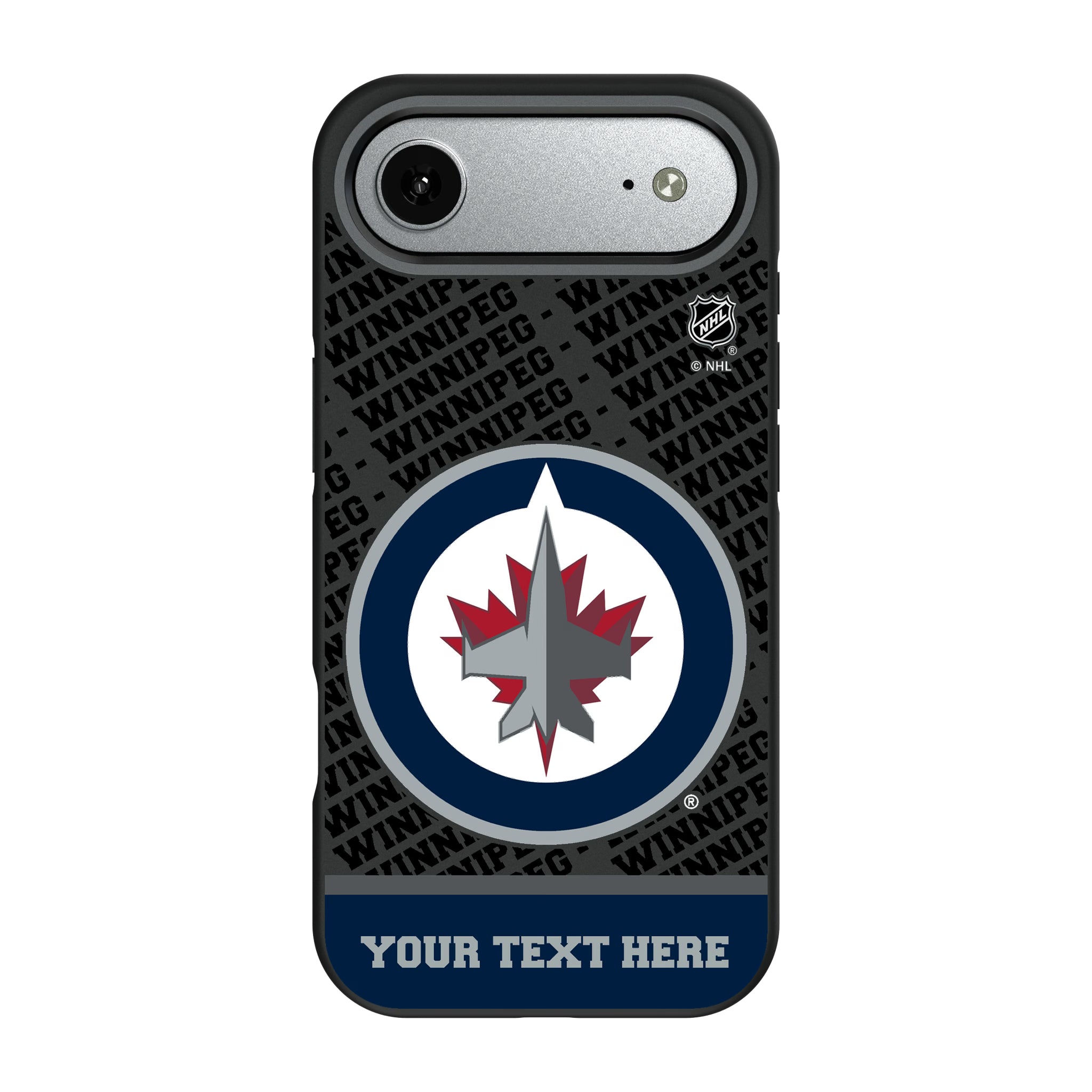 Winnipeg Jets Personalized EndZone Plus iPhone Bump Phone Case for Apple iPhone#Device_iPhone Air