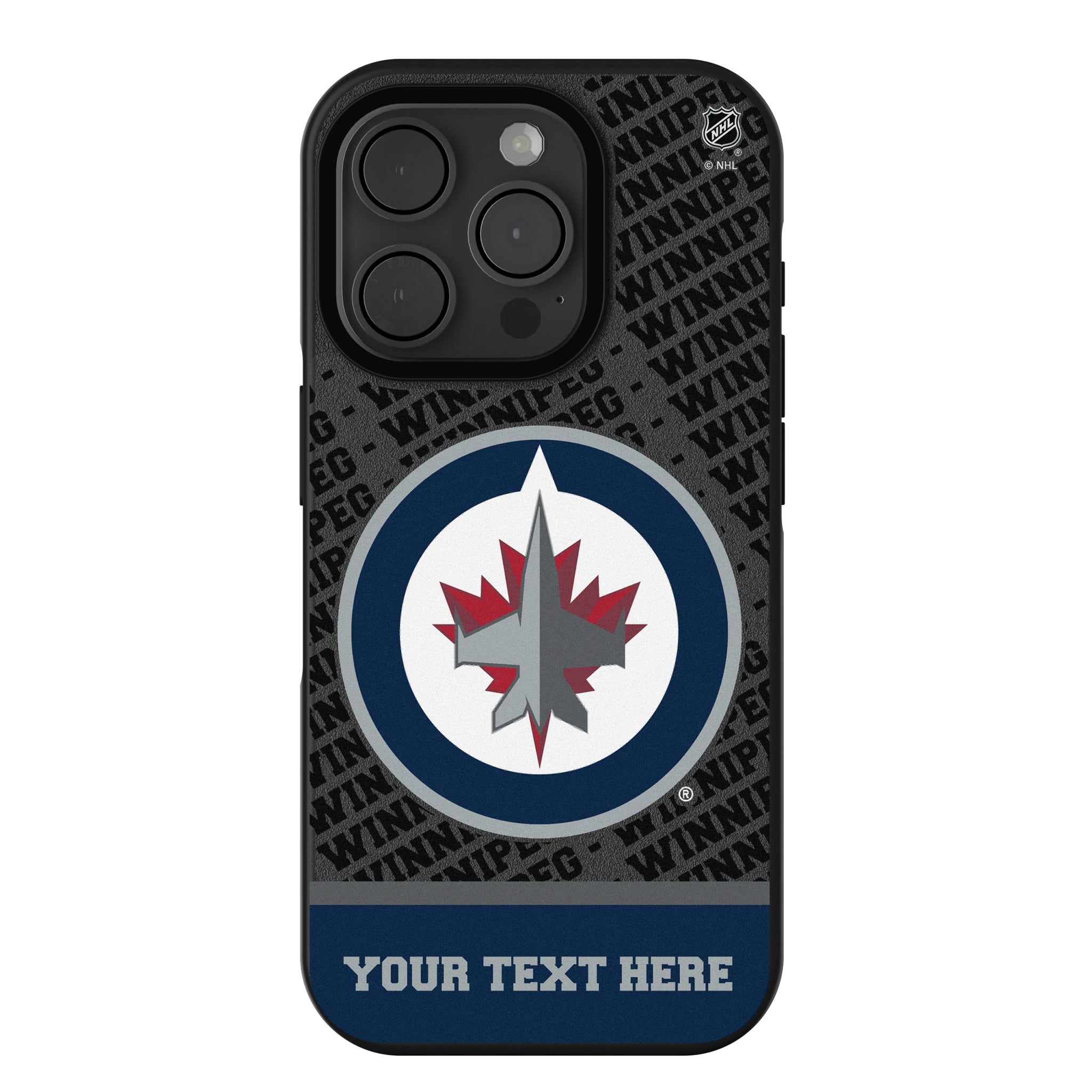 Winnipeg Jets Personalized EndZone Plus iPhone Bump Phone Case for Apple iPhone