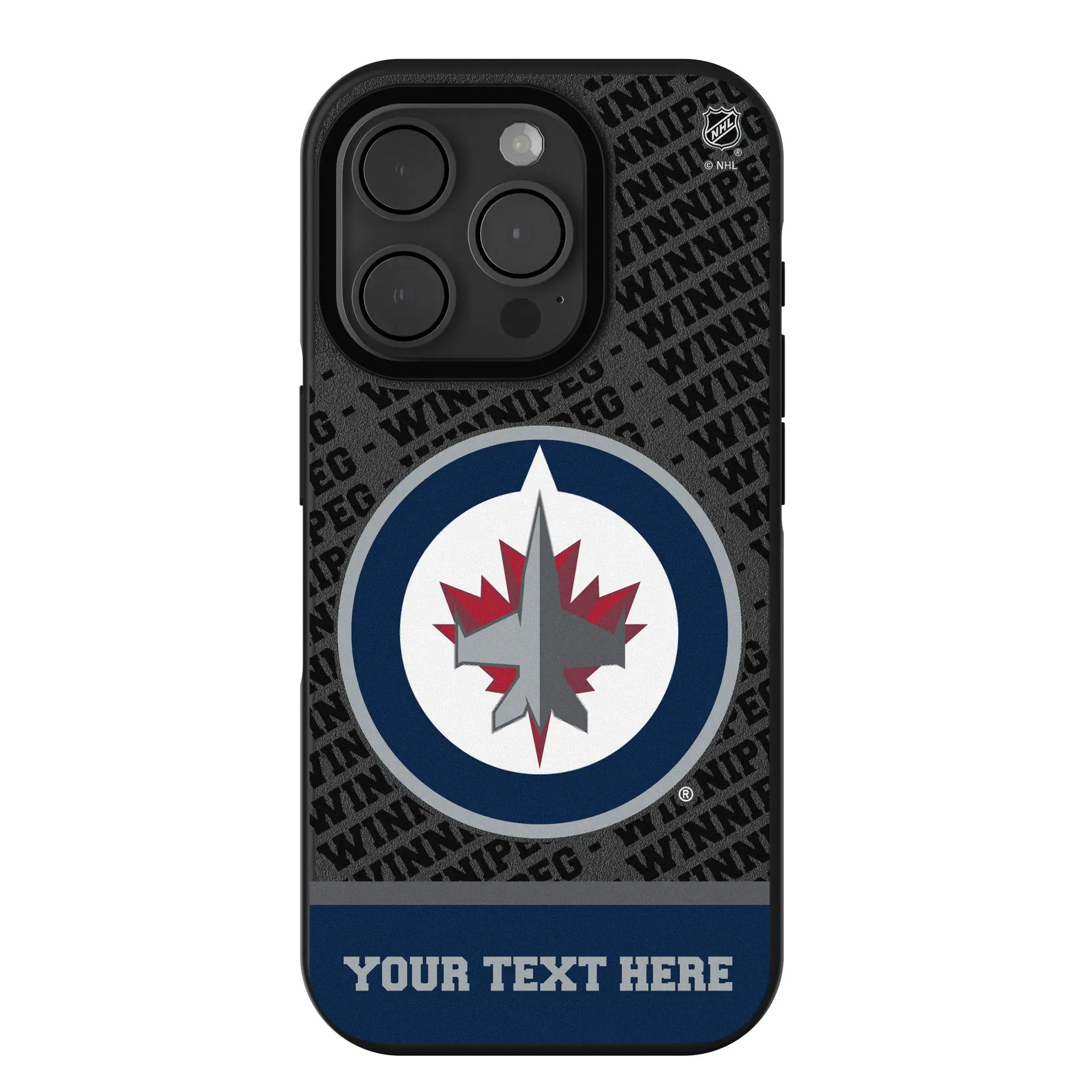 Winnipeg Jets Personalized EndZone Plus iPhone Bump Phone Case for Apple iPhone