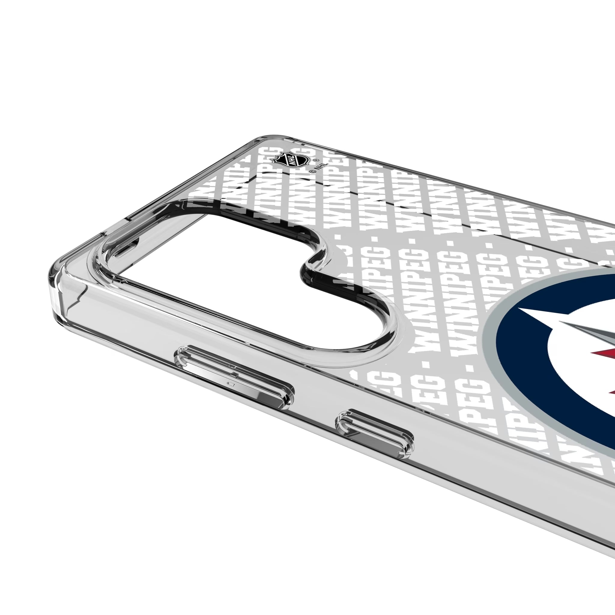 Winnipeg Jets Personalized EndZone Plus Galaxy Clear Phone Case for Samsung Galaxy - Detail