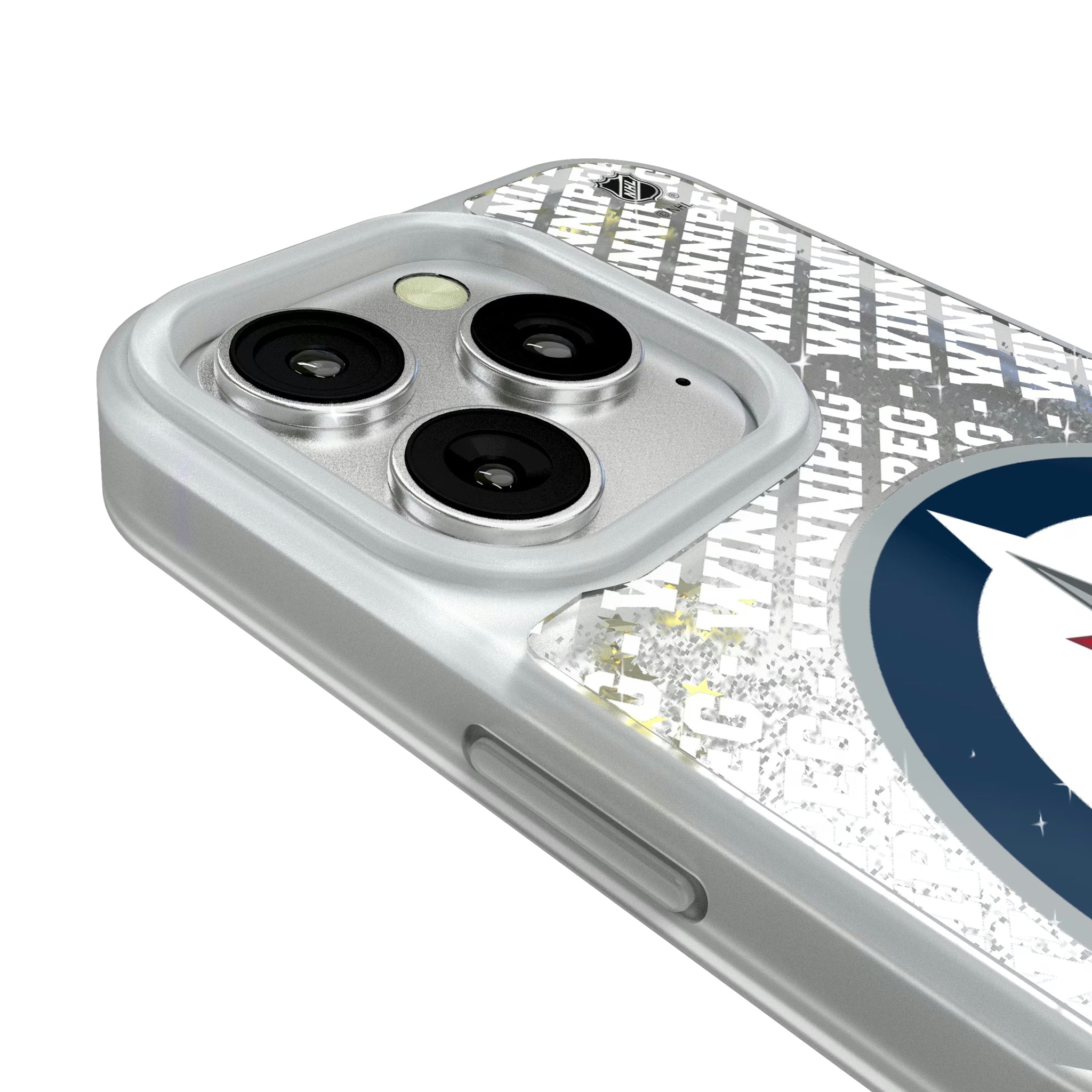 Winnipeg Jets Personalized EndZone Plus iPhone Glitter Phone Case for Apple iPhone - Detail#Device_iPhone 16 Pro