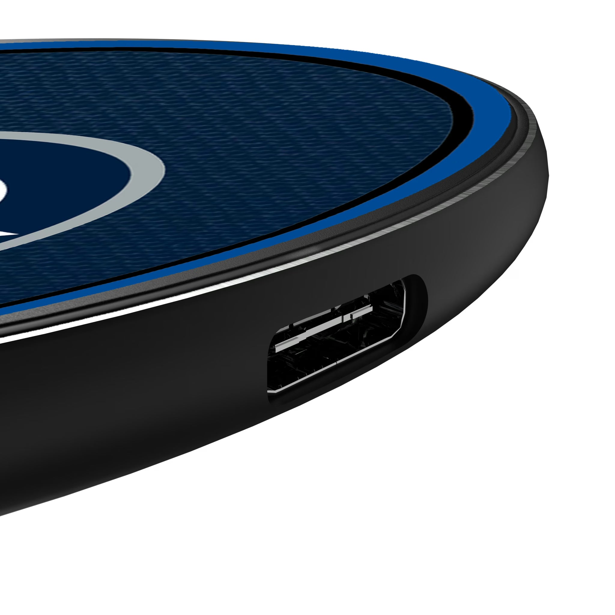 Winnipeg Jets Personalized Endzone Solid 15-Watt Wireless Charger - Detail