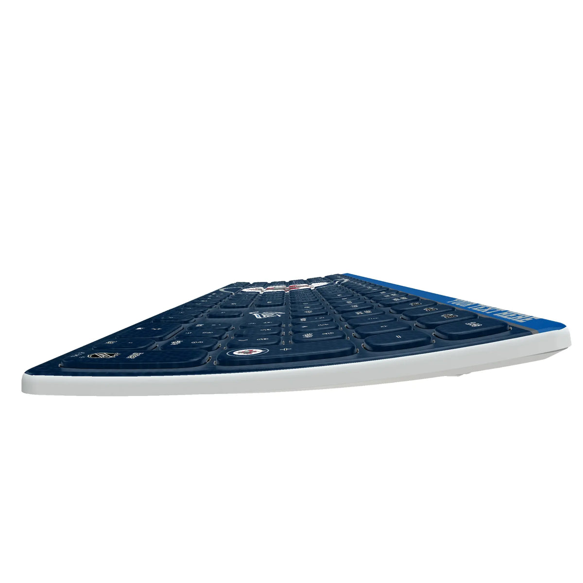 Winnipeg Jets Personalized Endzone Solid KKB605 Curved Wireless Keyboard
