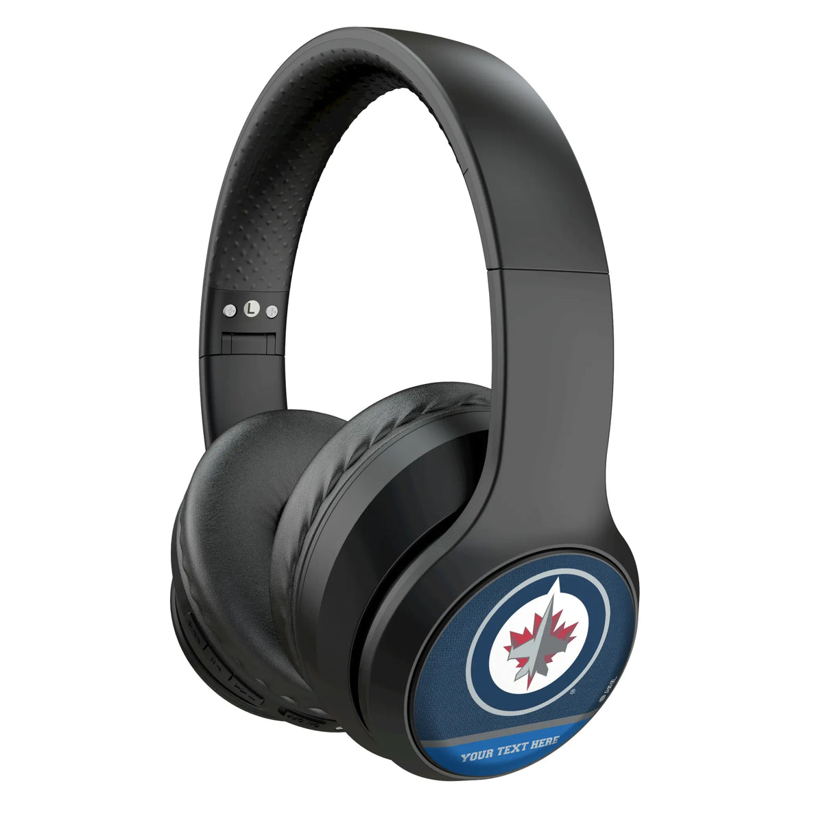 Winnipeg Jets Personalized Endzone Solid Wireless Over-Ear Headphones With Case