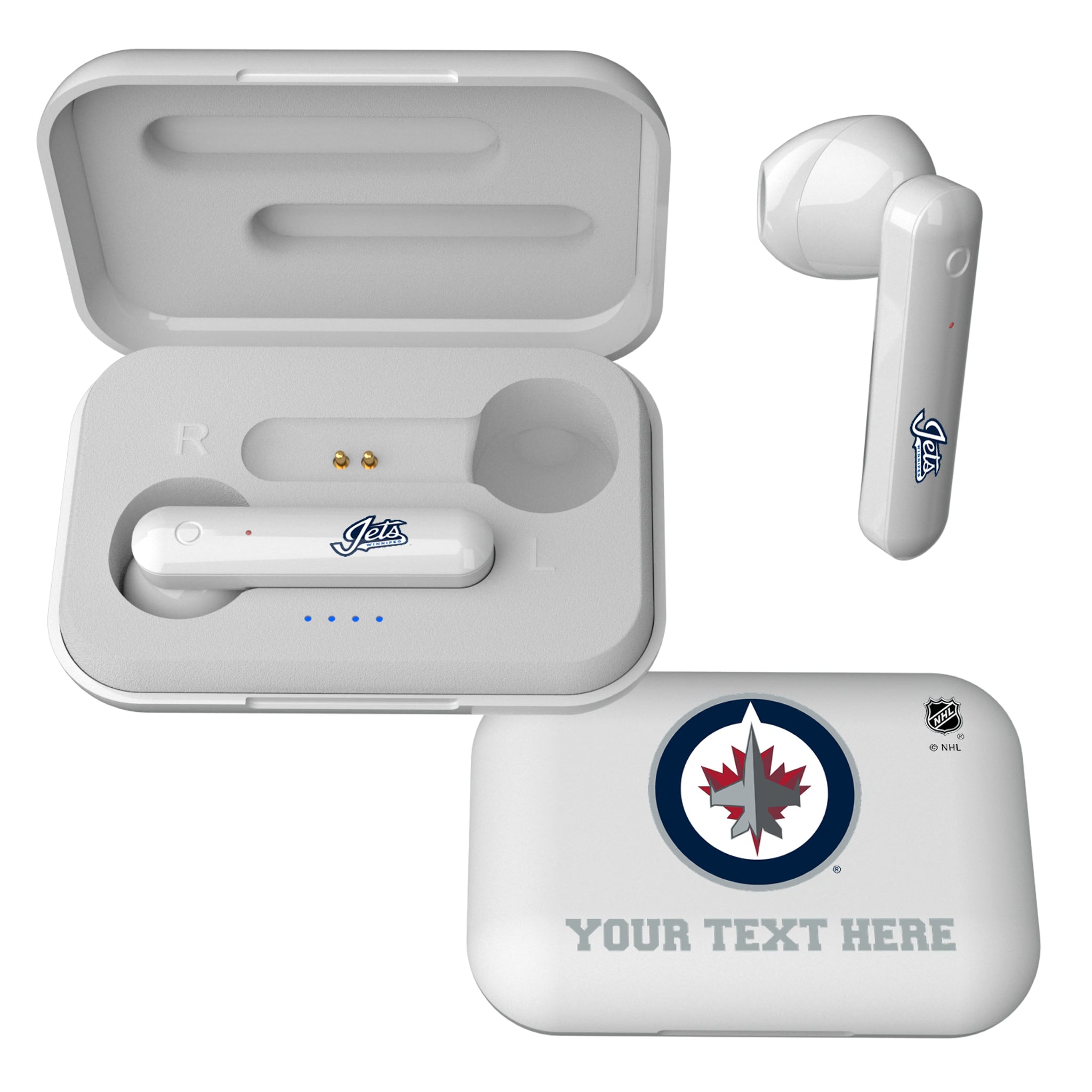 Winnipeg Jets Personalized Insignia Wireless TWS Earbuds