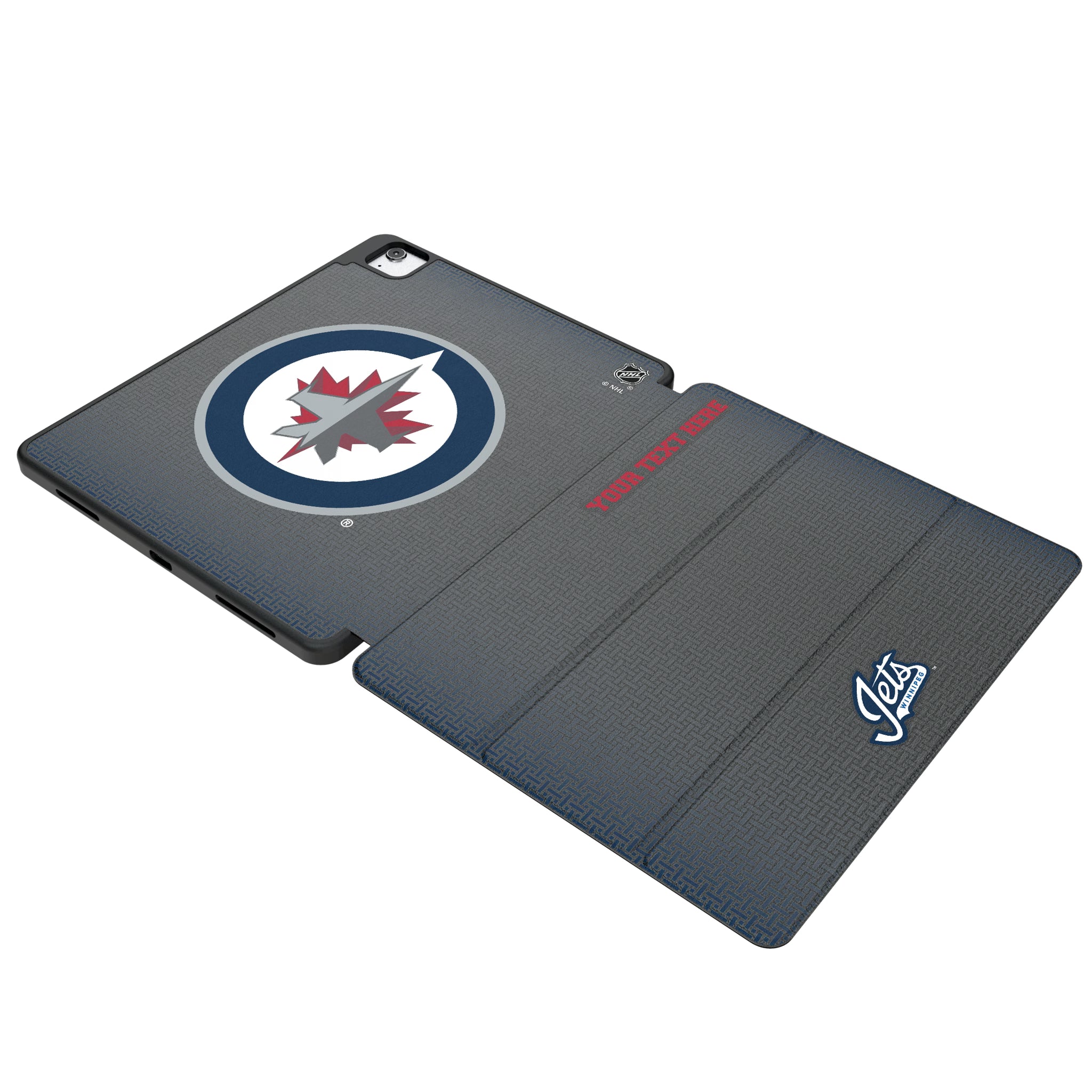Winnipeg Jets Personalized Linen iPad Tablet Case for Apple iPad
