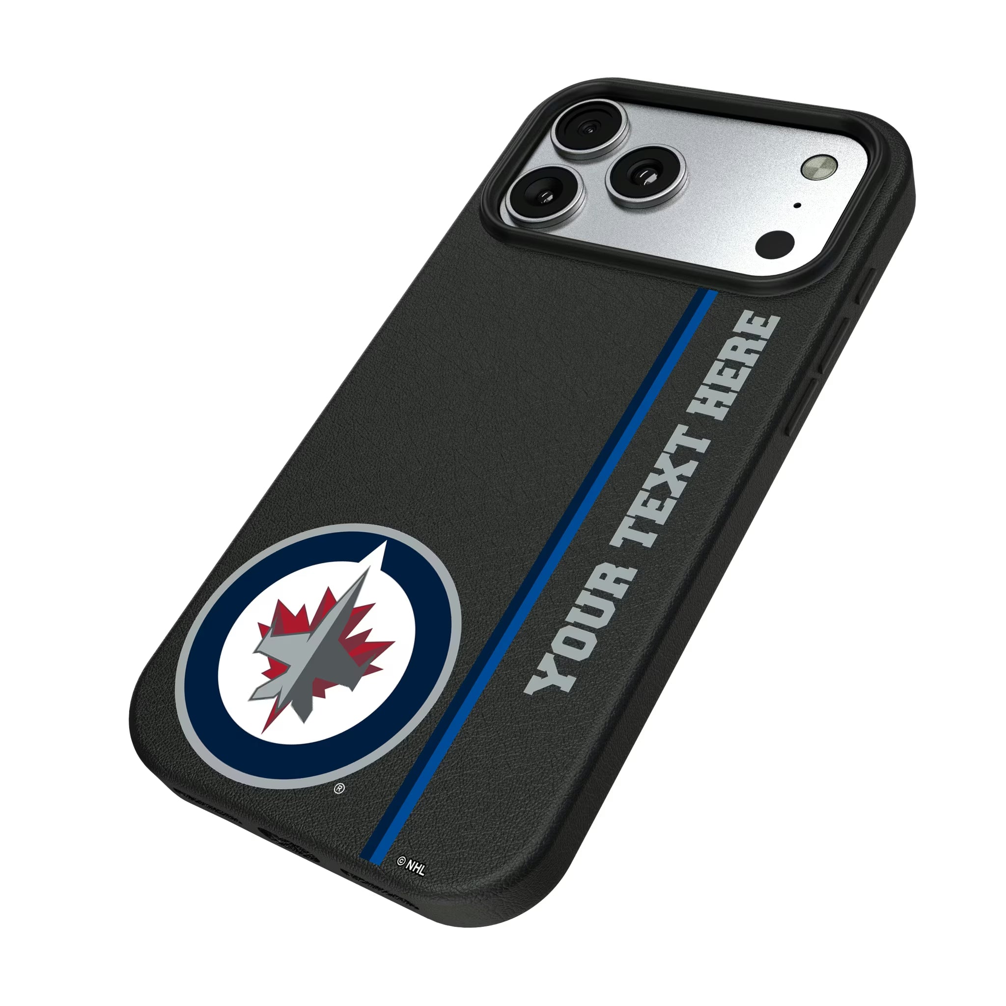 Winnipeg Jets Personalized Sidebard iPhone MagSafe Compatible Phone Case for Apple iPhone - Isometric View#Device_iPhone 17 Pro Max