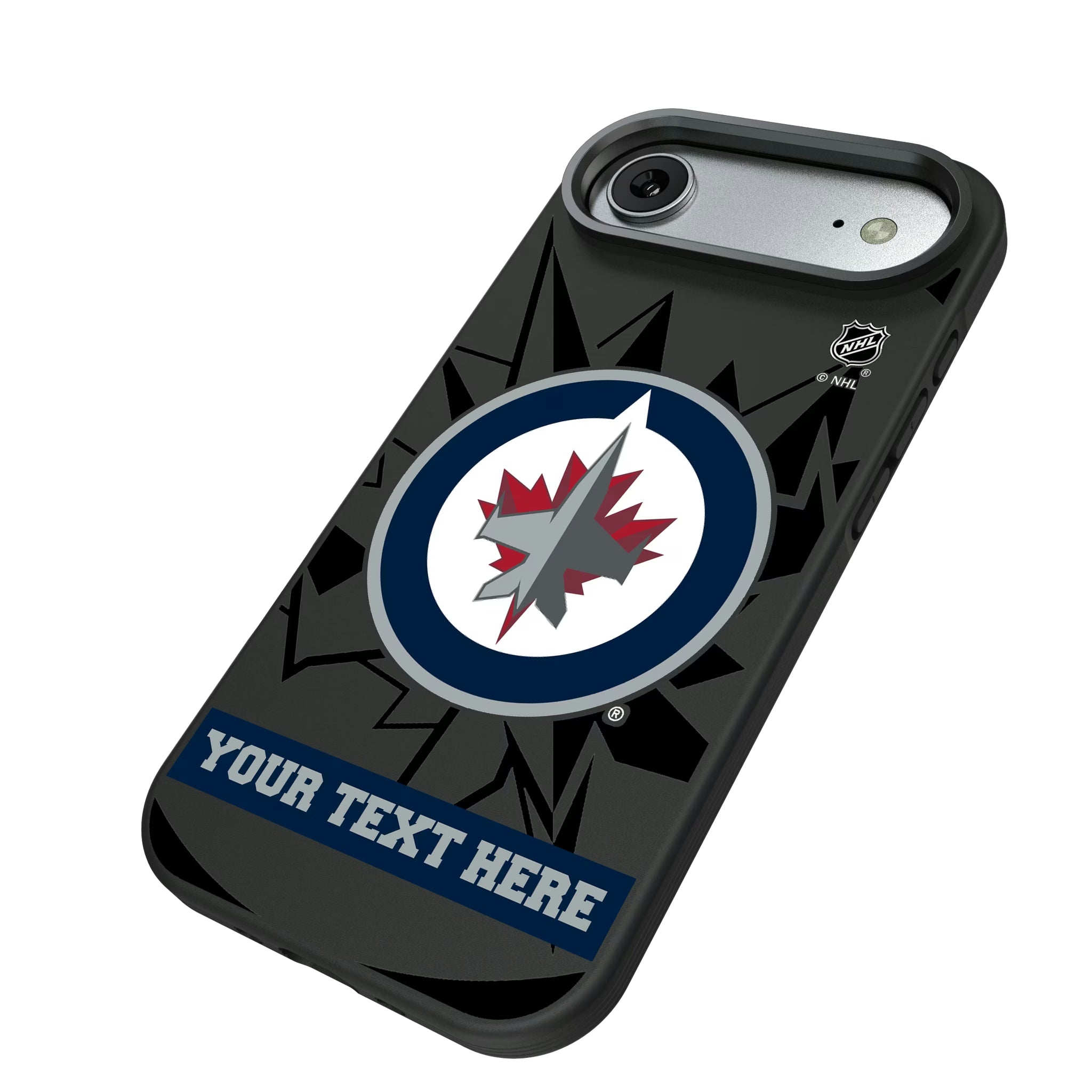 Winnipeg Jets Personalized Tilt iPhone Bump Phone Case for Apple iPhone - Isometric View#Device_iPhone Air