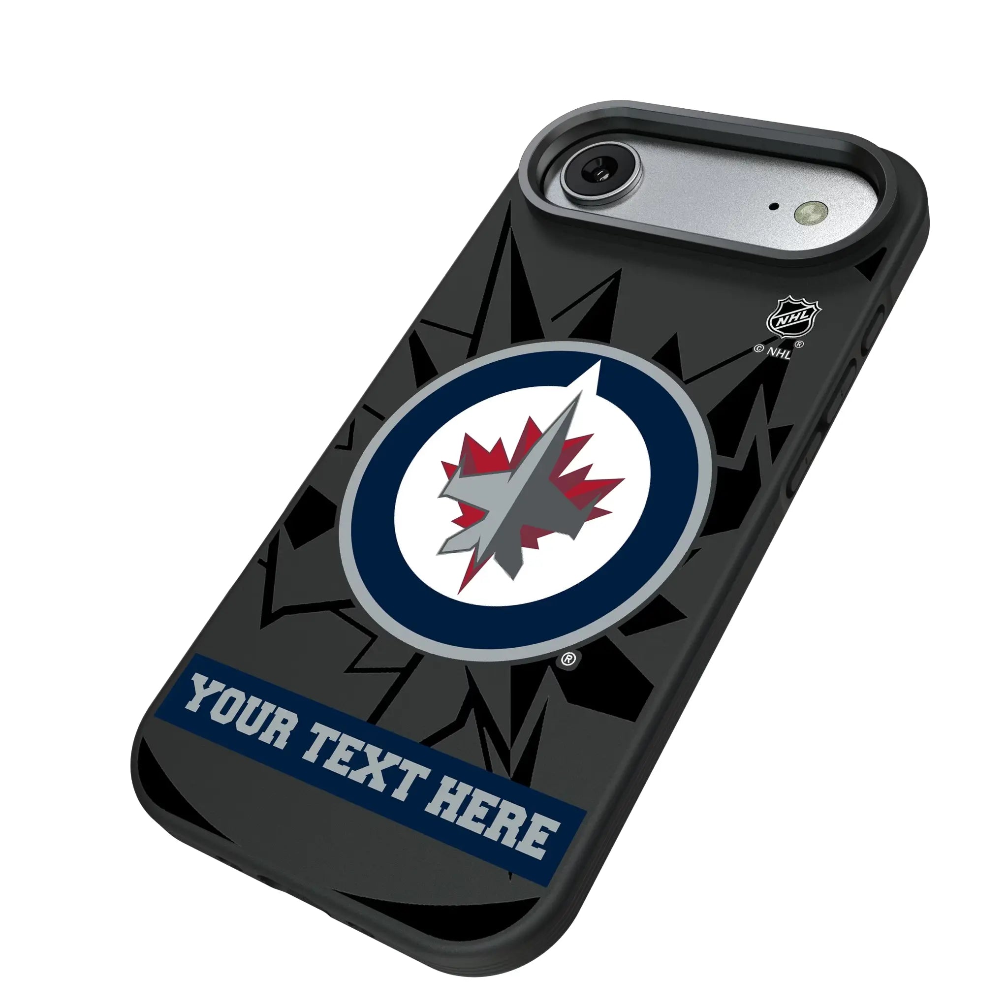 Winnipeg Jets Personalized Tilt iPhone Bump Phone Case for Apple iPhone - Isometric View#Device_iPhone Air