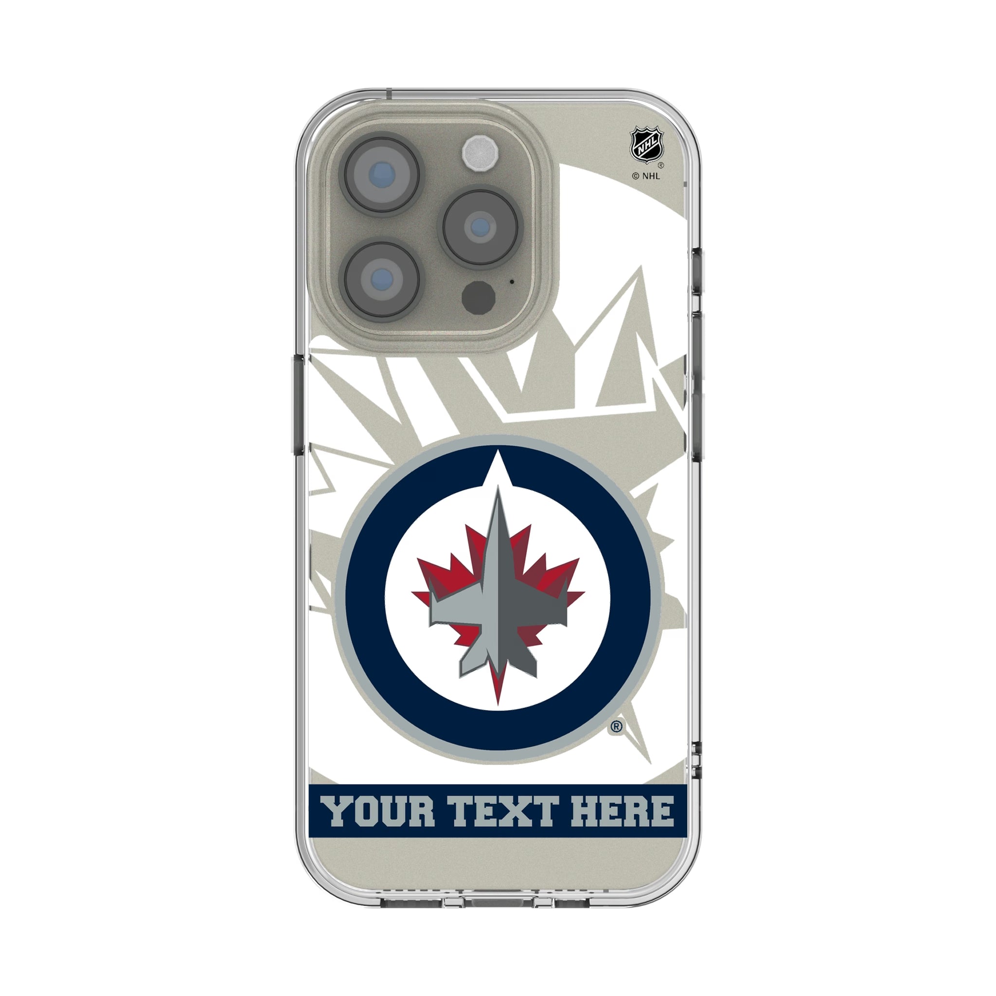 Winnipeg Jets Personalized Tilt iPhone Clear Phone Case for Apple iPhone