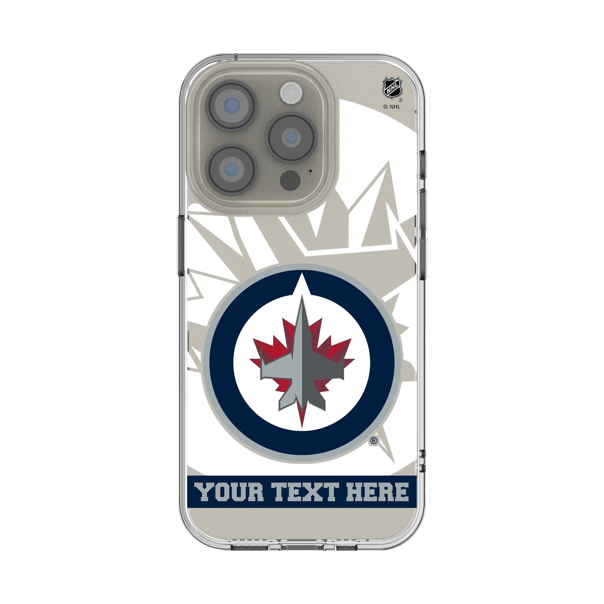 Winnipeg Jets Personalized Tilt iPhone Clear Phone Case for Apple iPhone