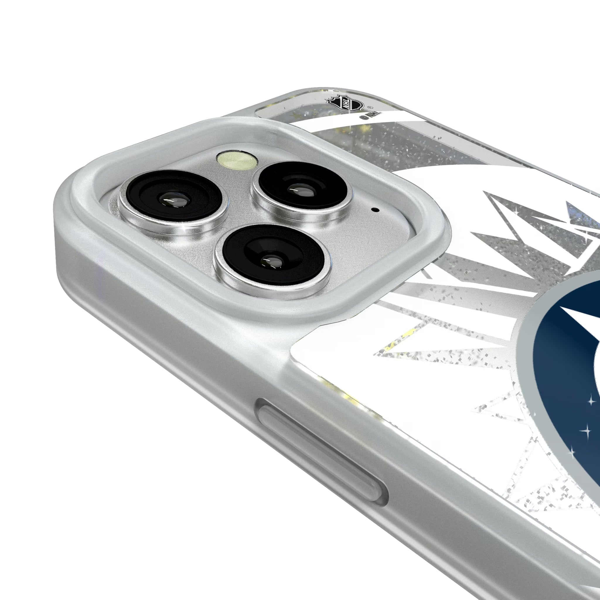 Winnipeg Jets Personalized Tilt iPhone Glitter Phone Case for Apple iPhone - Detail#Device_iPhone 16 Pro