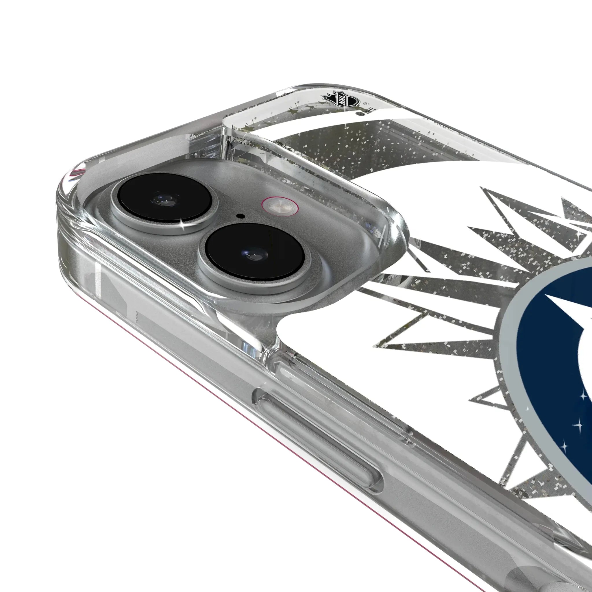 Winnipeg Jets Personalized Tilt iPhone Glitter Phone Case for Apple iPhone - Detail