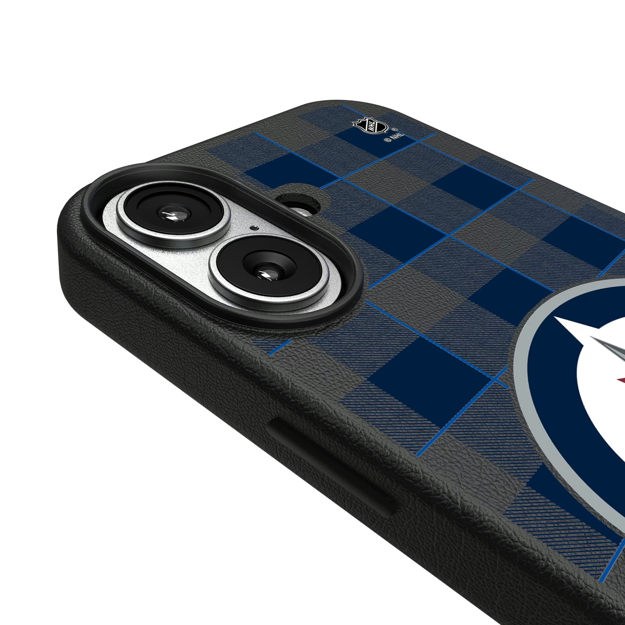 Winnipeg Jets Plaid iPhone MagSafe Compatible Phone Case for Apple iPhone - Detail#Device_iPhone 17